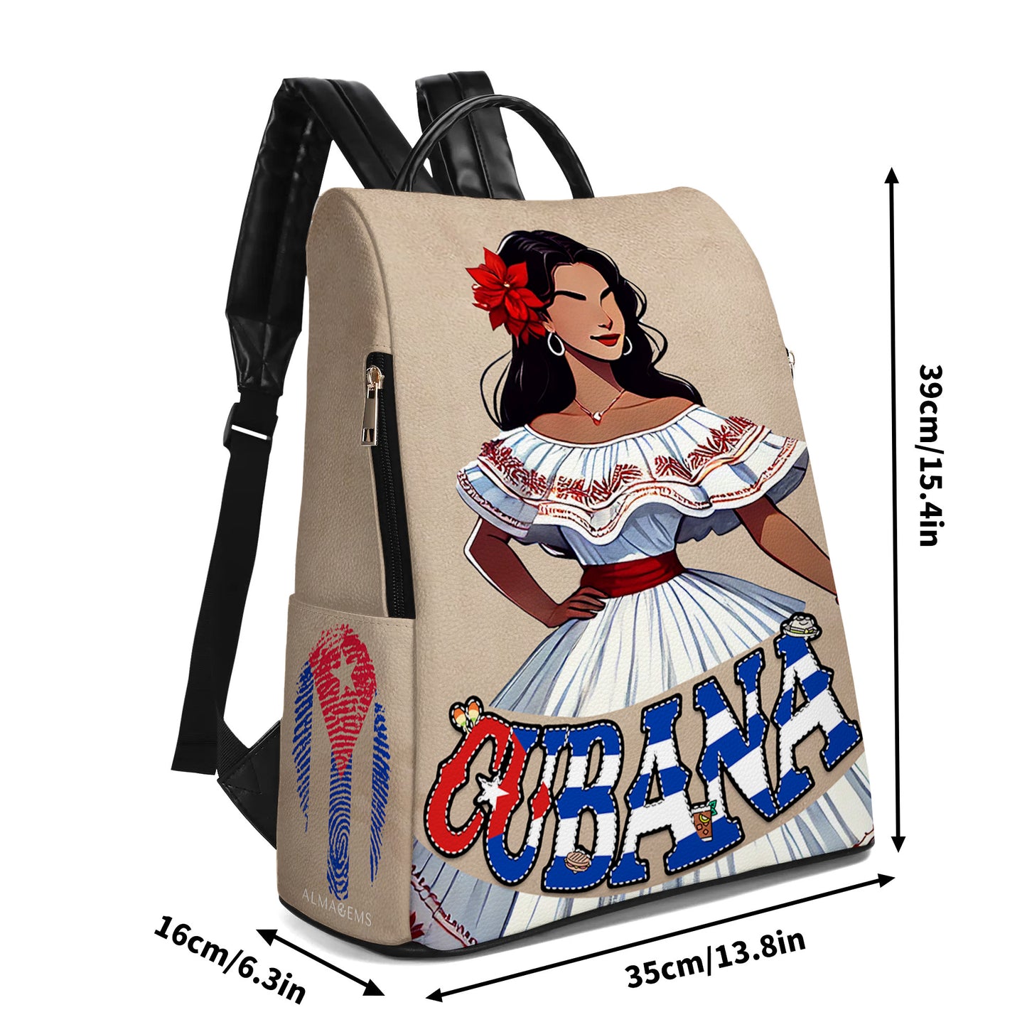 CUBANA - Mochila de piel personalizada - BP_MX17