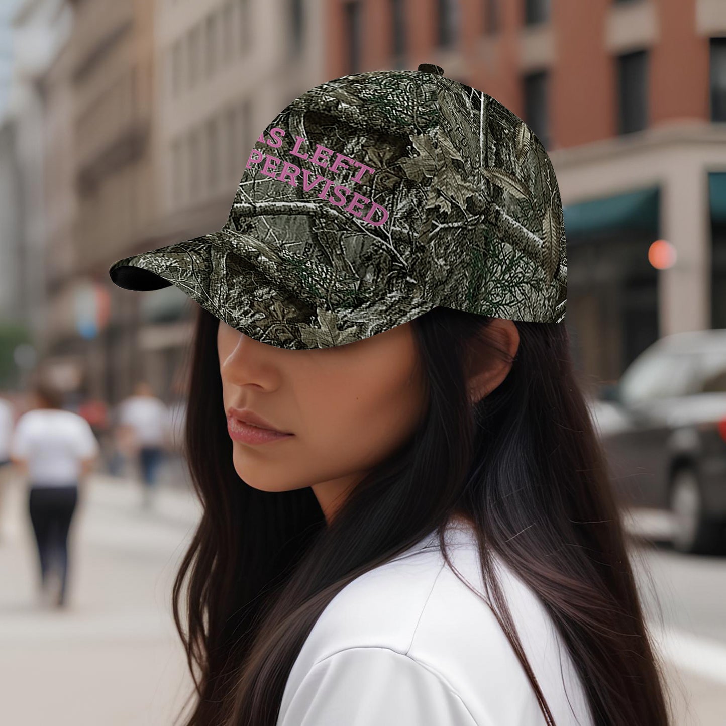 Baddie Energy - Gorra de béisbol personalizada con estampado integral - DG026_BAC