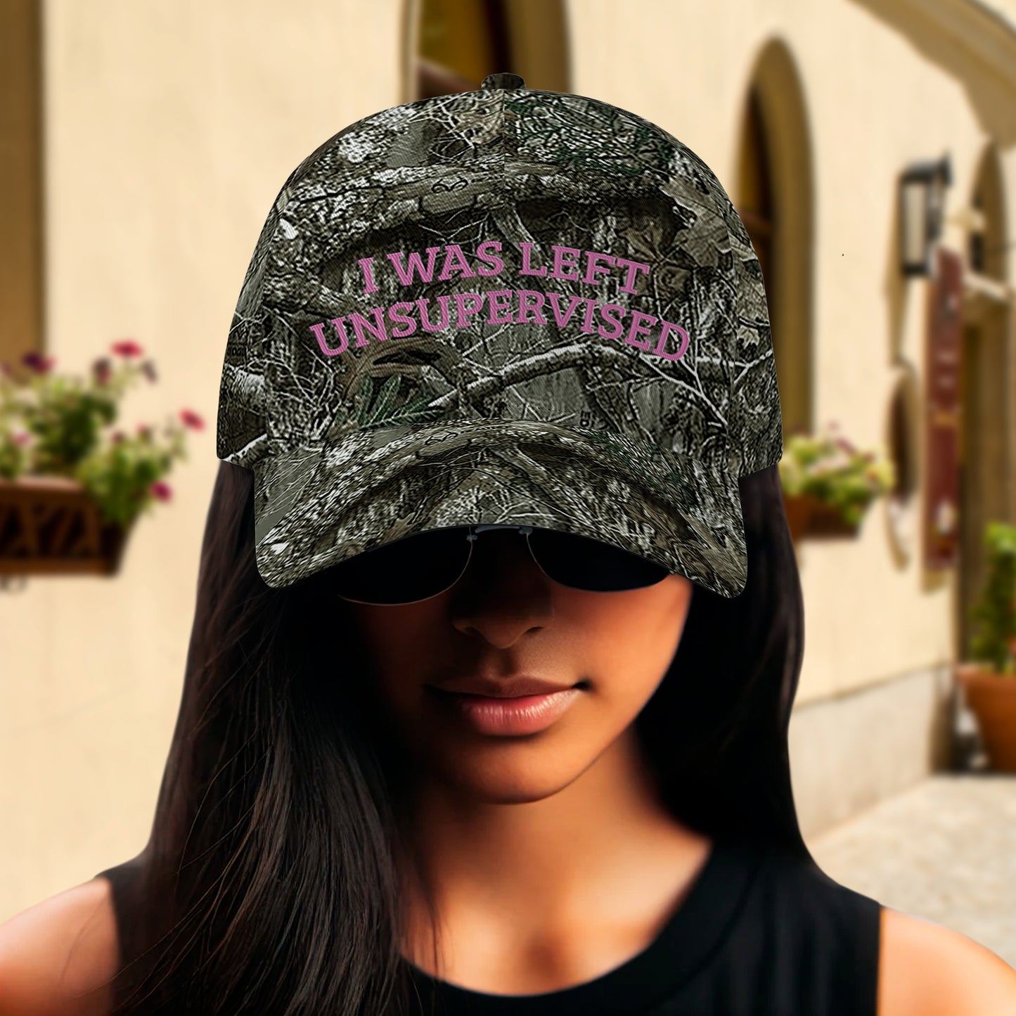 Baddie Energy - Gorra de béisbol personalizada con estampado integral - DG026_BAC