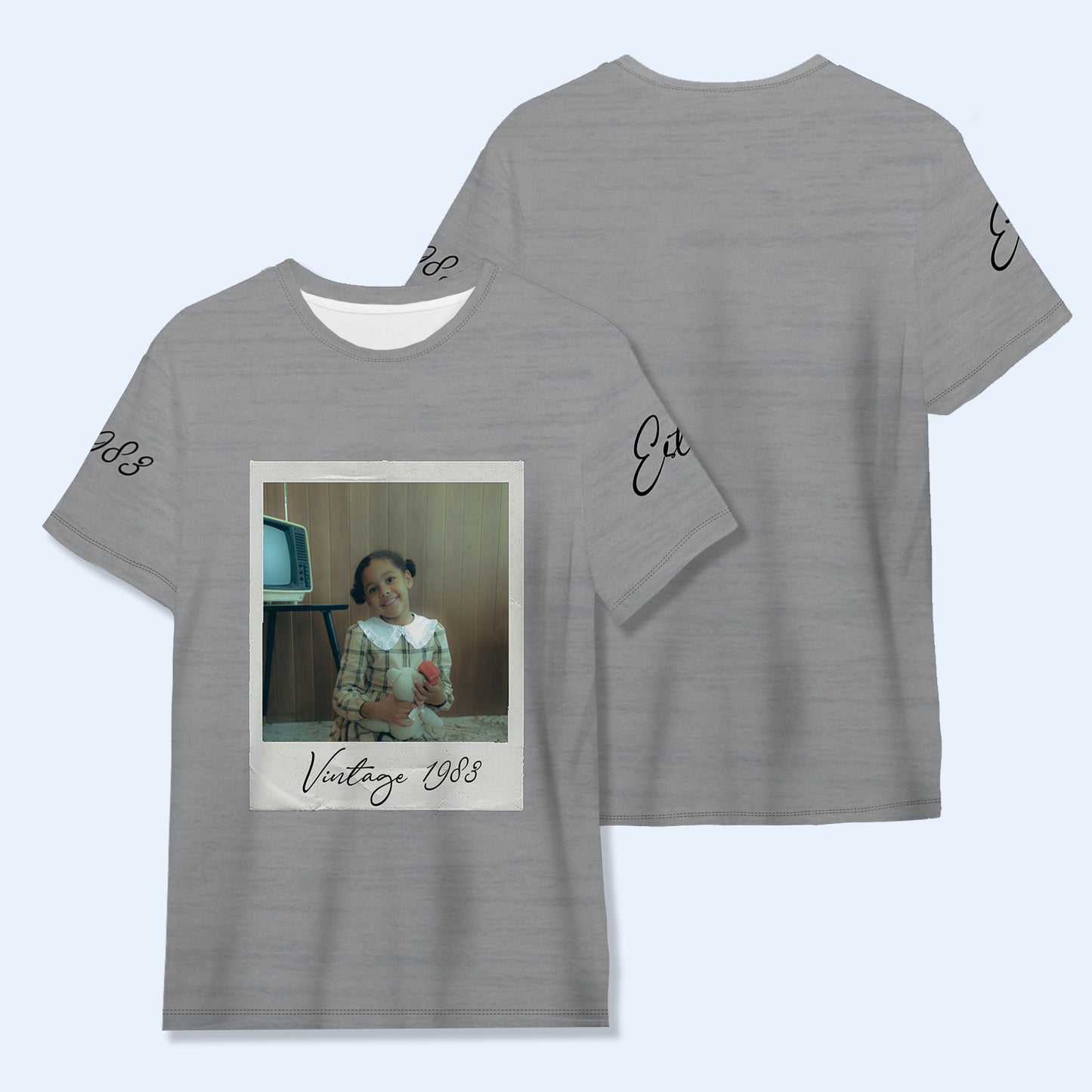 Bootleg Shirt Couple - Personalized Custom Unisex All-Over Printed T-Shirt - FM004_3T