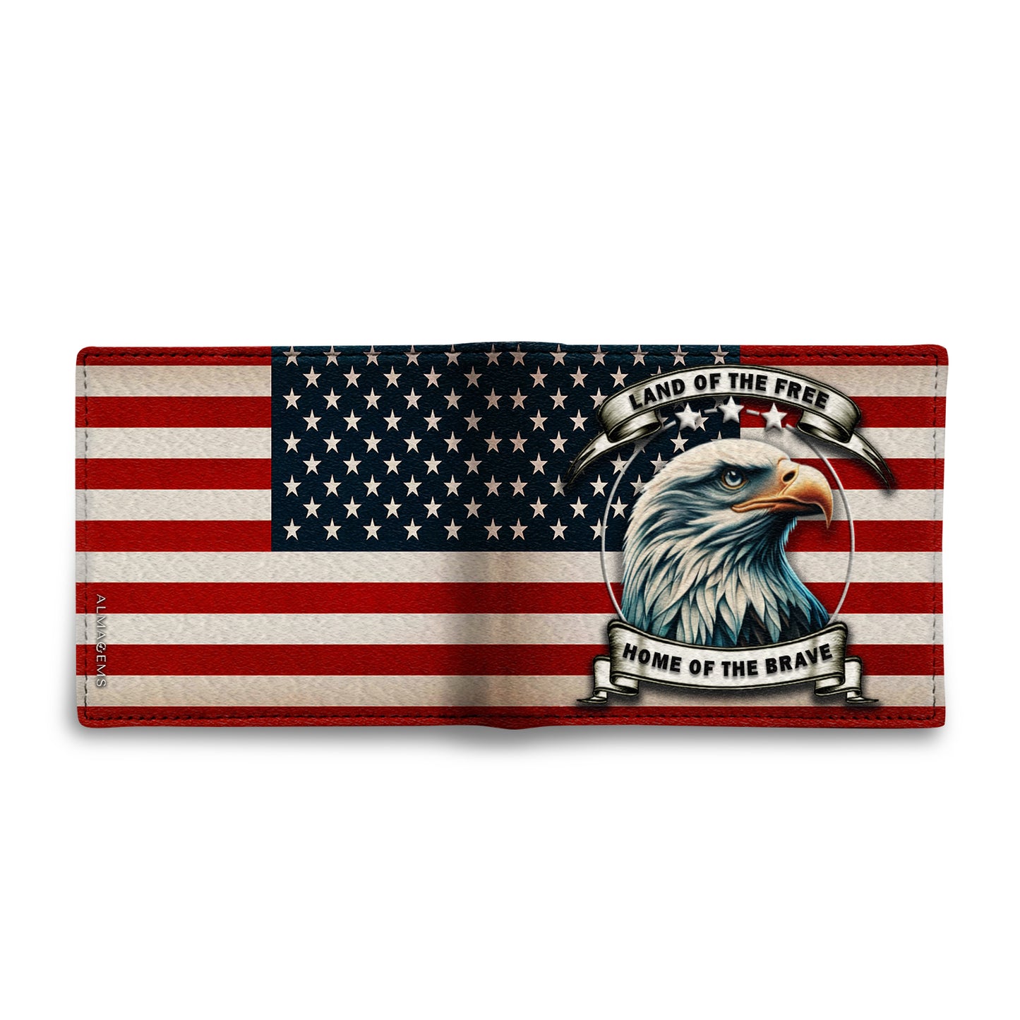 Land Of The Free. Home Of The Brave - Men's Leather Wallet - IND03