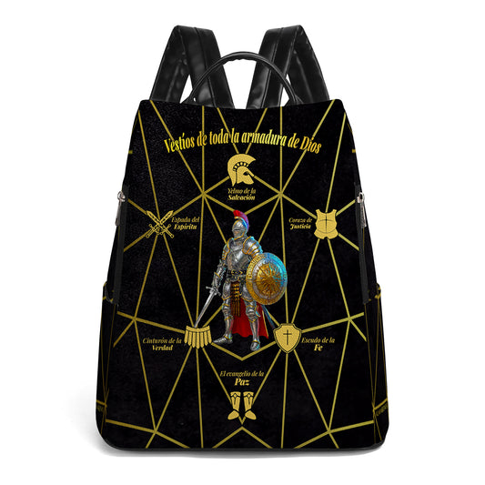 La Armadura de Dios - Personalized Custom Leather BackPack - BP_MX04