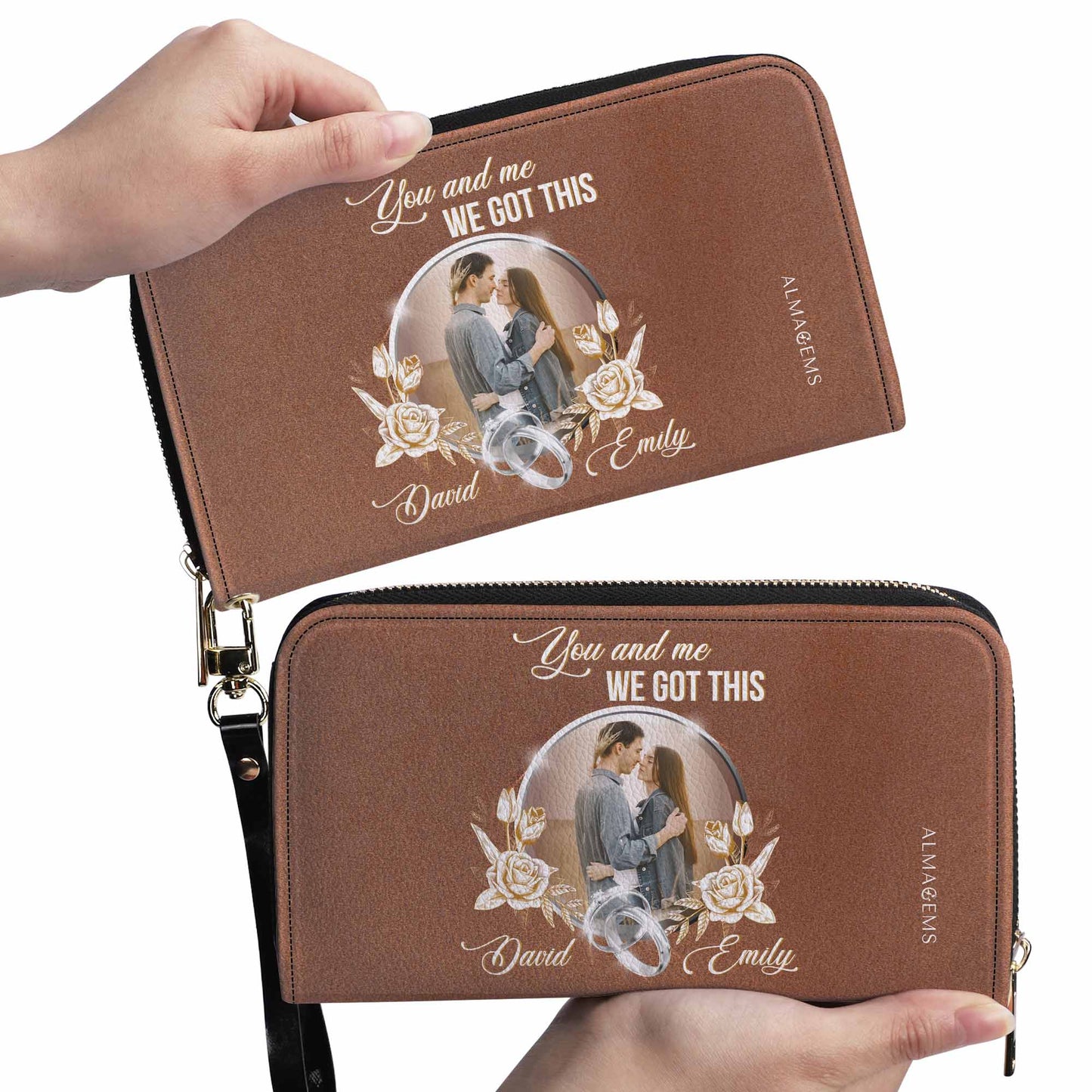 Toi et moi. On a ça ! - Portefeuille en cuir pour femme - CP009_WW