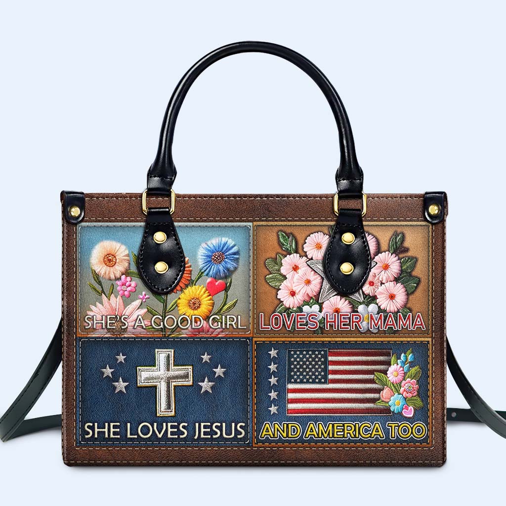 Elle est une bonne fille - Sac à main en cuir - IND14
