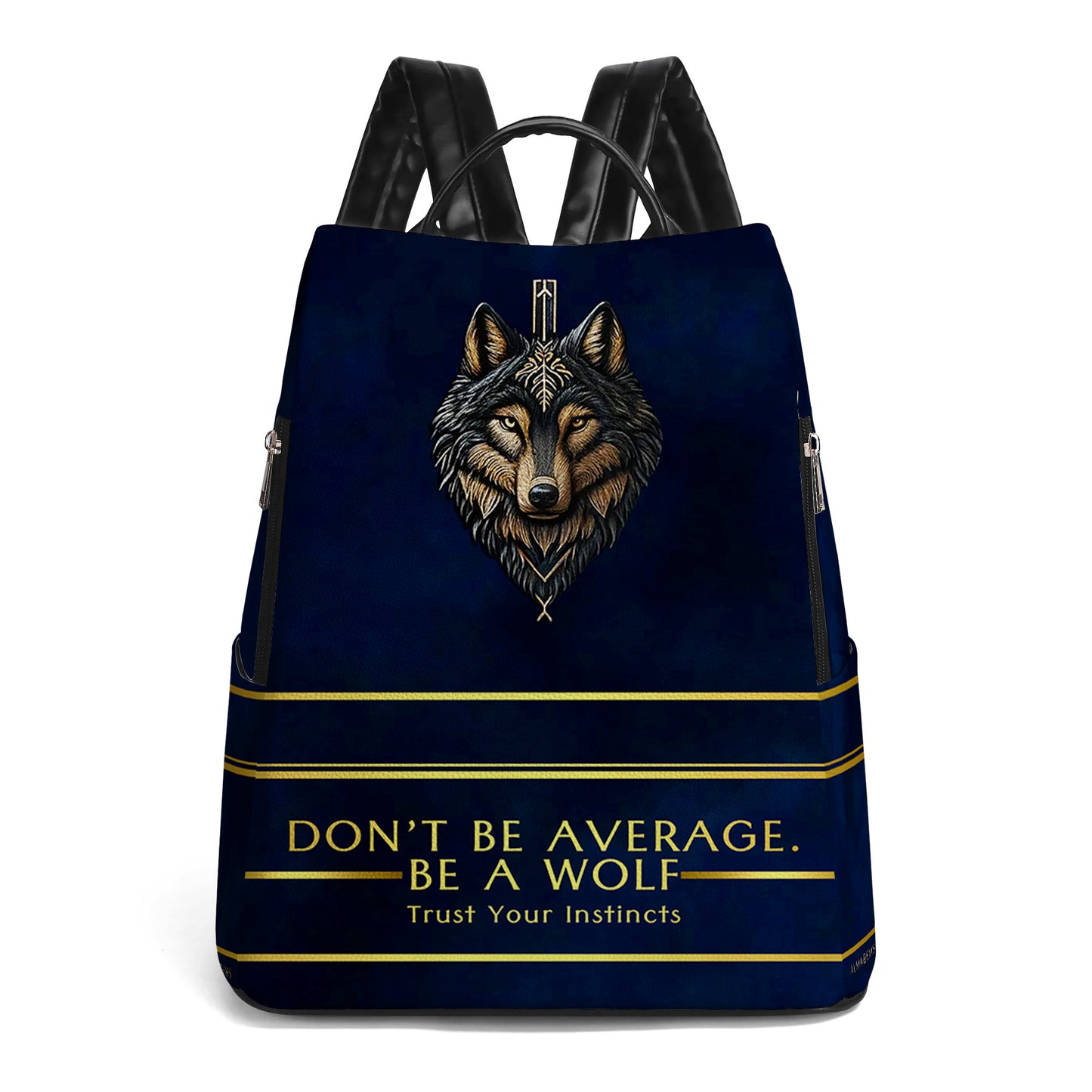 Don't Be Average - Personalized Custom Leather BackPack - BP_K04
