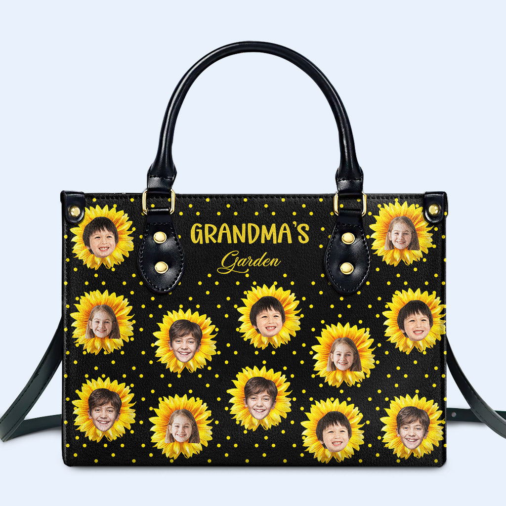 Petits Tournesols - Sac à main en cuir personnalisé - FM038_HB