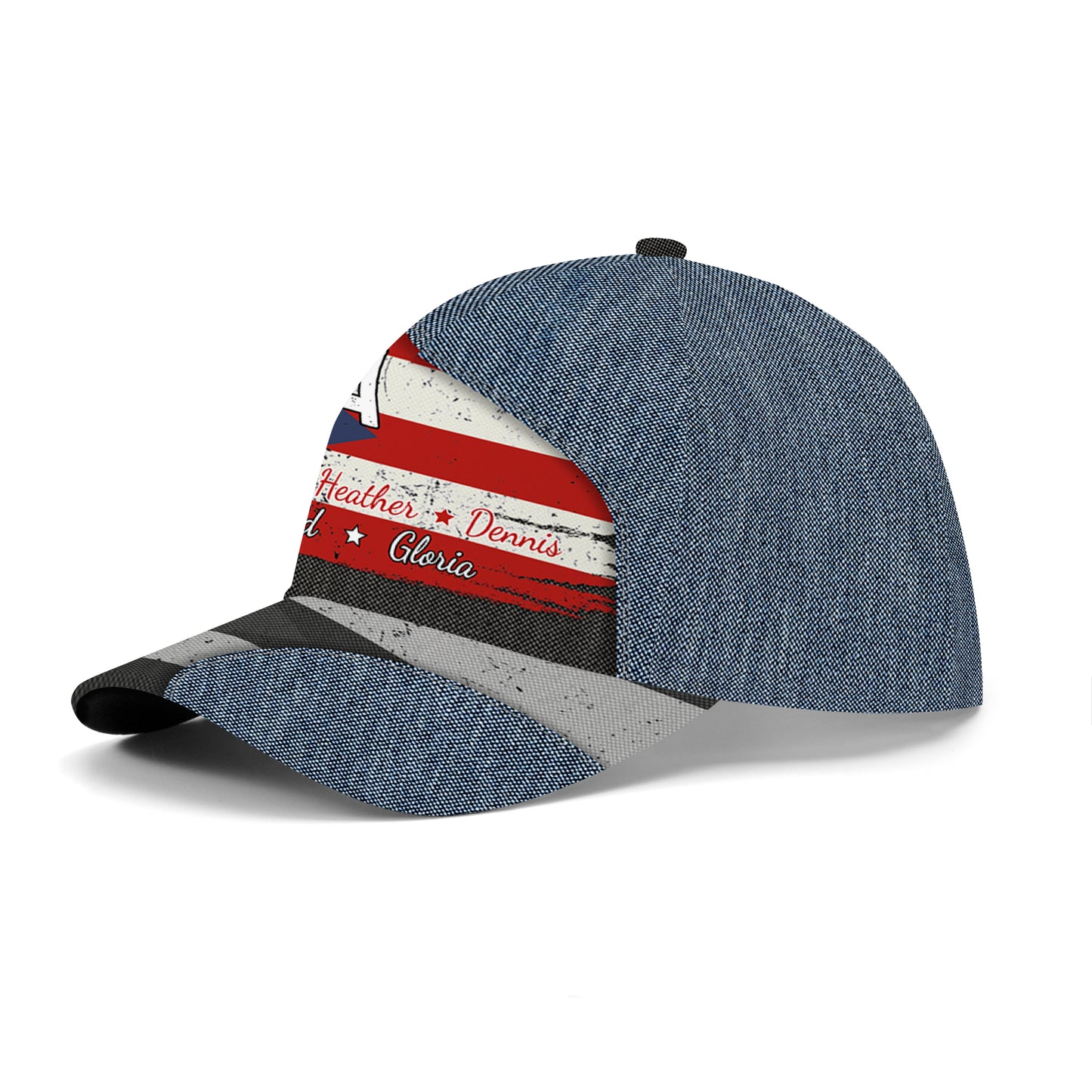 Fier d'être Boricua - Casquette de baseball personnalisée, imprimé intégral - LA036_BAC