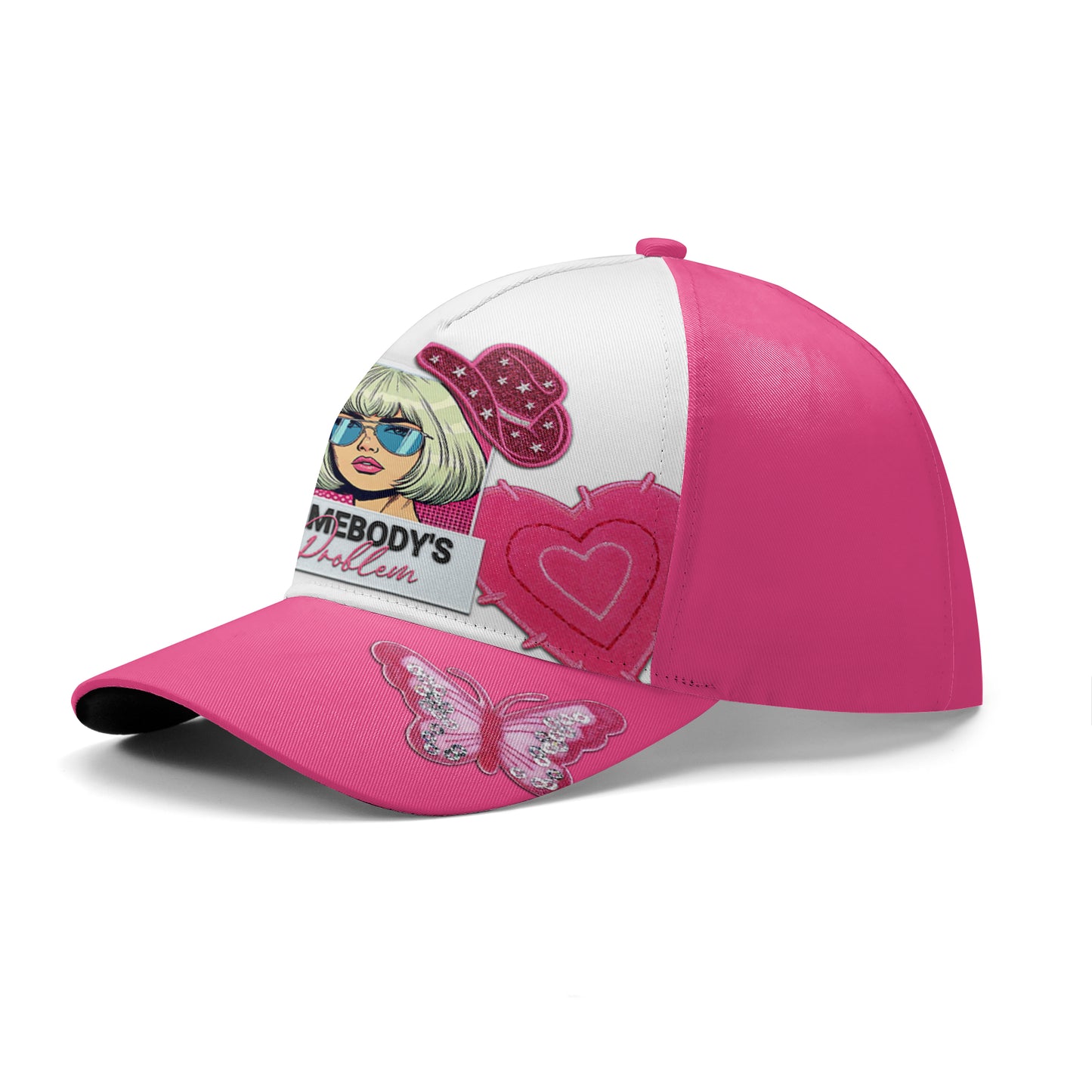 LE PROBLÈME DE QUELQU'UN - Casquette de baseball personnalisée, imprimée sur toute la surface - DG034_BAC