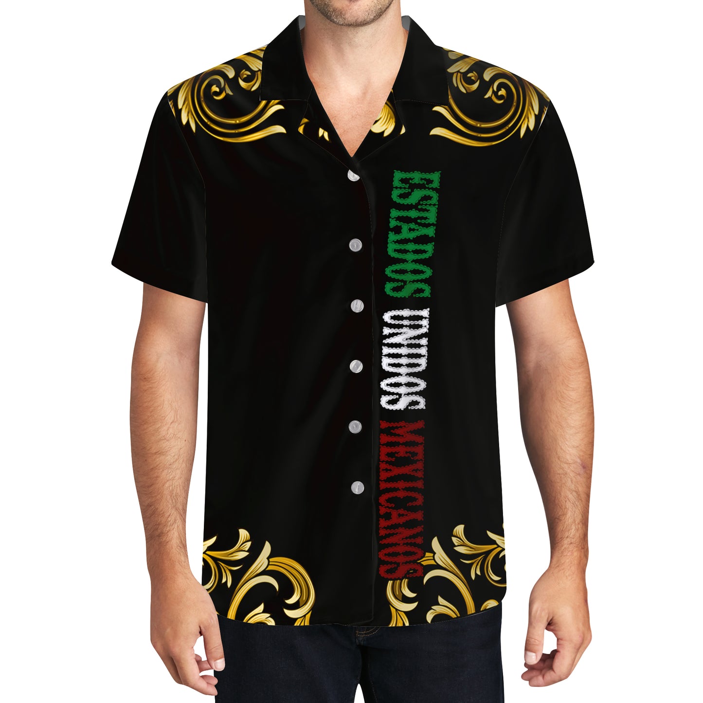 Estados Unidos Mexicanos - Chemise hawaïenne unisexe personnalisée personnalisée - HW_MX12