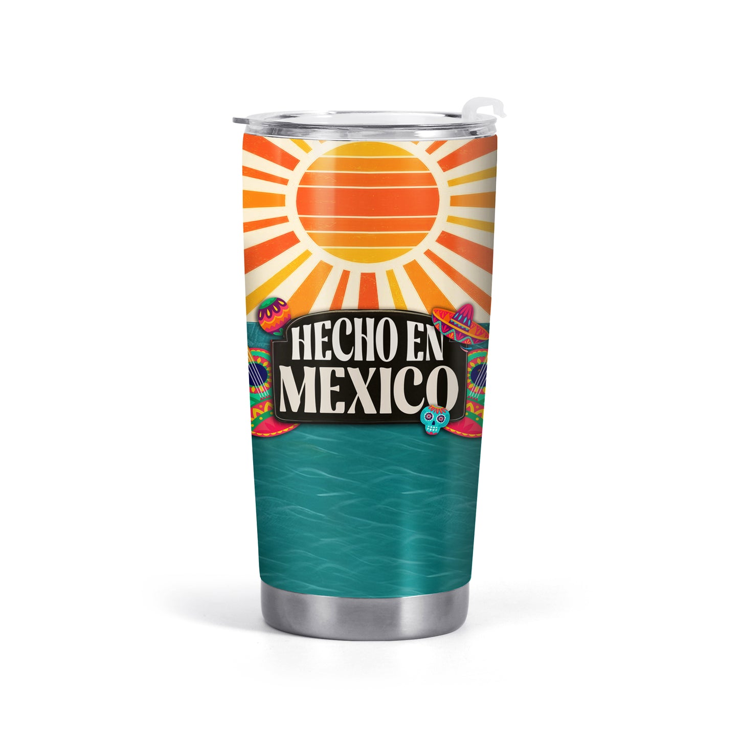 Hecho en México - Vaso de acero inoxidable personalizado de 20 oz y 30 oz - TB_MX13