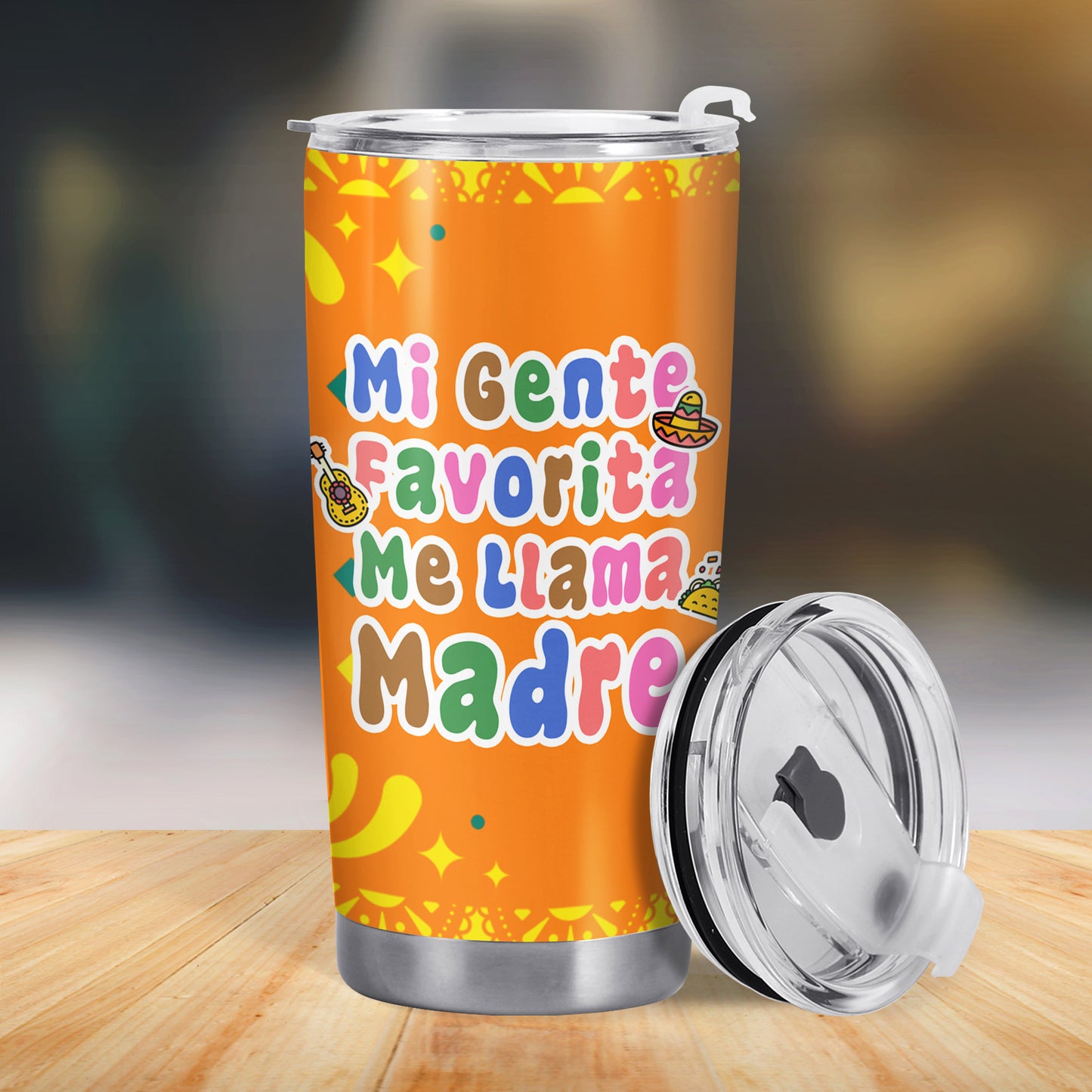Mi Gente Favorita Me Llama Madre - Gobelet personnalisé en acier inoxydable 20oz 30oz - TB_FM08