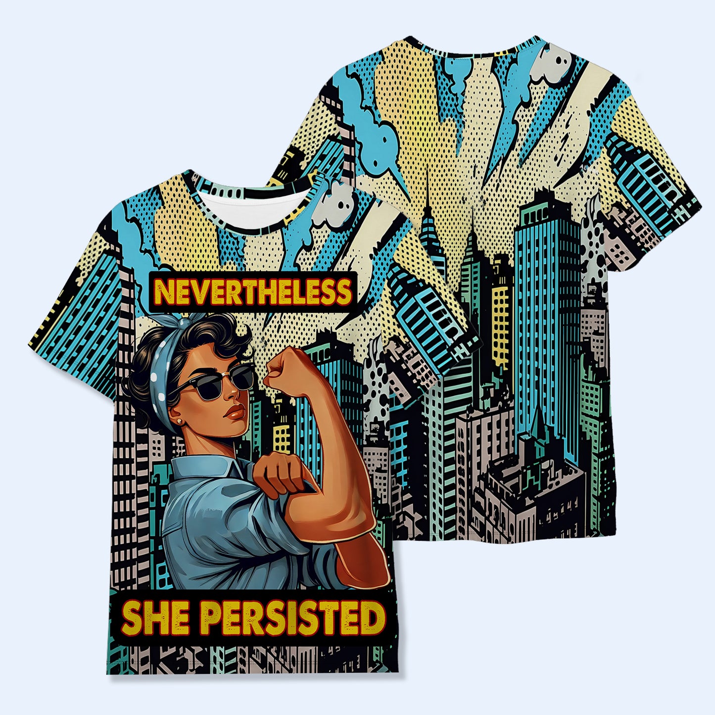 Nevertheless She Persisted - Personalized Custom Unisex All-Over Printed T-Shirt - DG023_3T