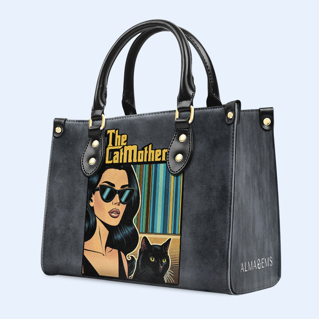 Personalice con arte y texto personalizados: su bolso de cuero exclusivo - QCUSTOM09