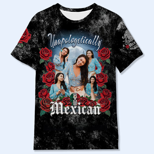 T-shirt mexicain Bootleg - T-shirt unisexe personnalisé imprimé sur toute la surface - HS029_3T