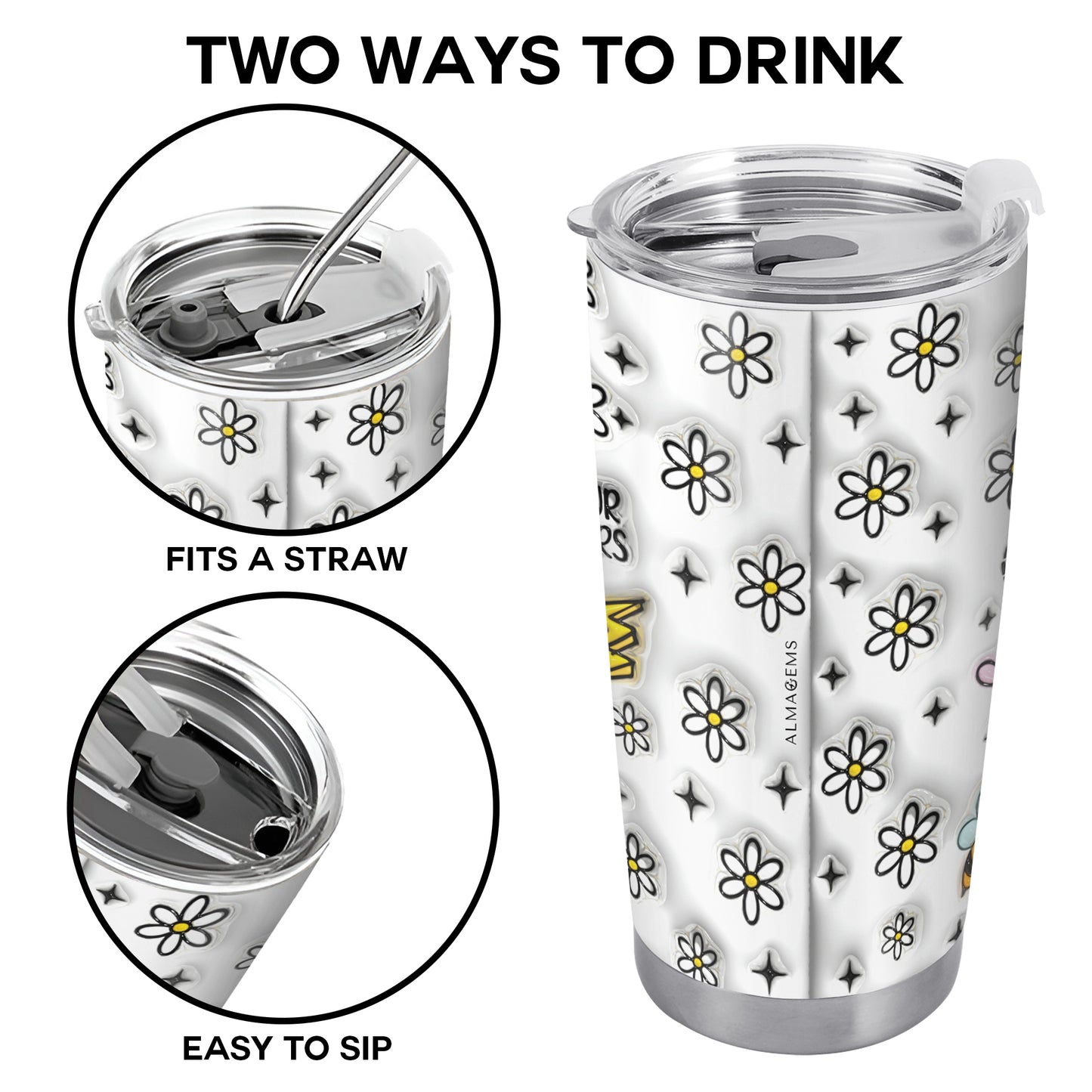 DIEU EST BEAUCOUP PLUS GRAND QUE - Gobelet personnalisé en acier inoxydable 20 oz 30 oz - FT001_TB