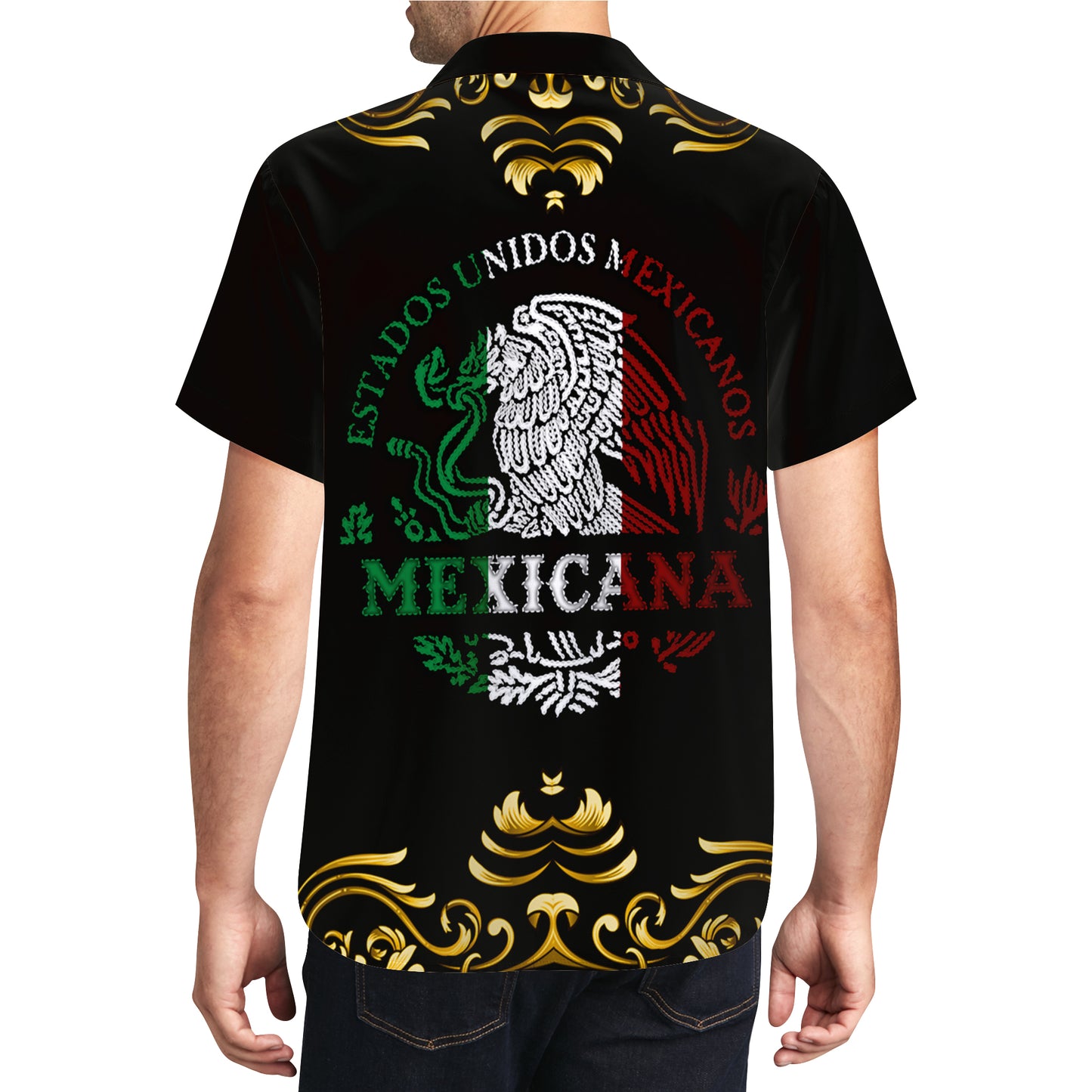 Estados Unidos Mexicanos - Chemise hawaïenne unisexe personnalisée personnalisée - HW_MX12
