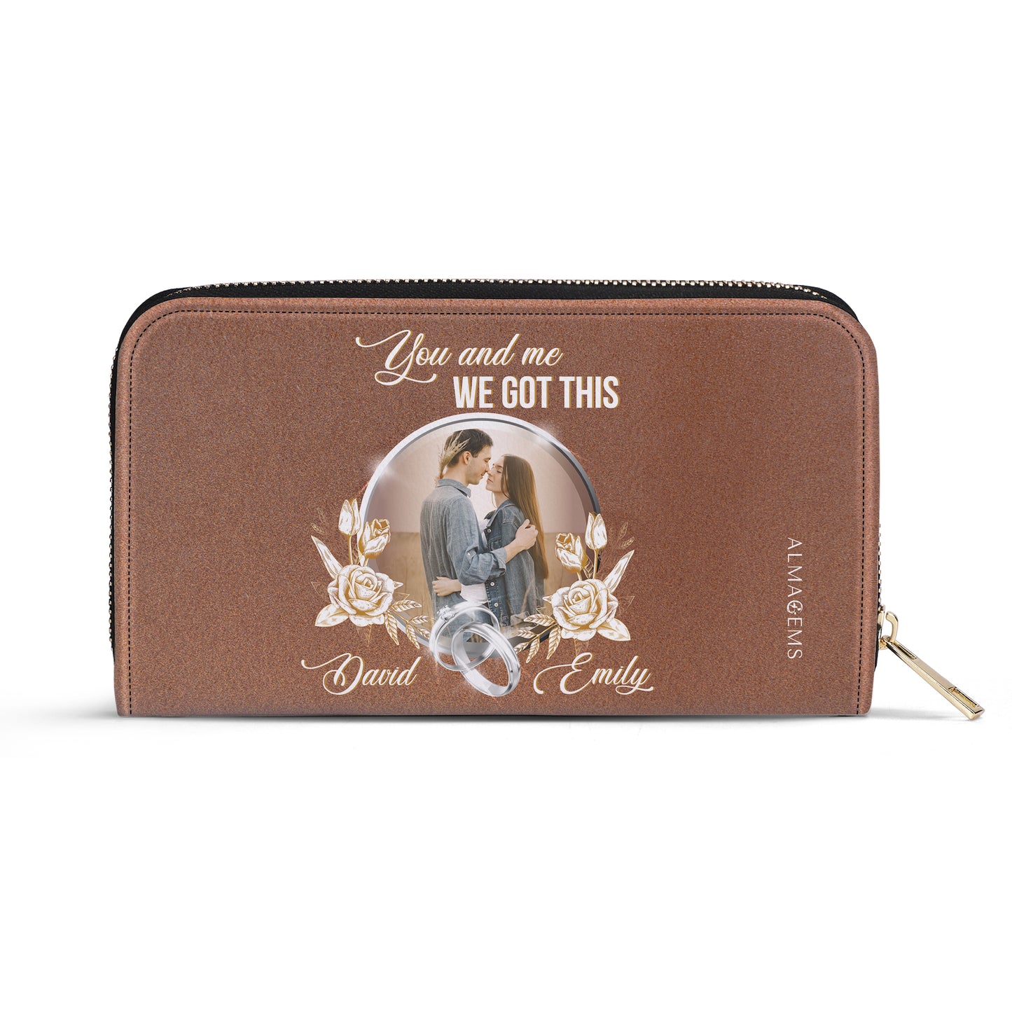 Toi et moi. On a ça ! - Portefeuille en cuir pour femme - CP009_WW