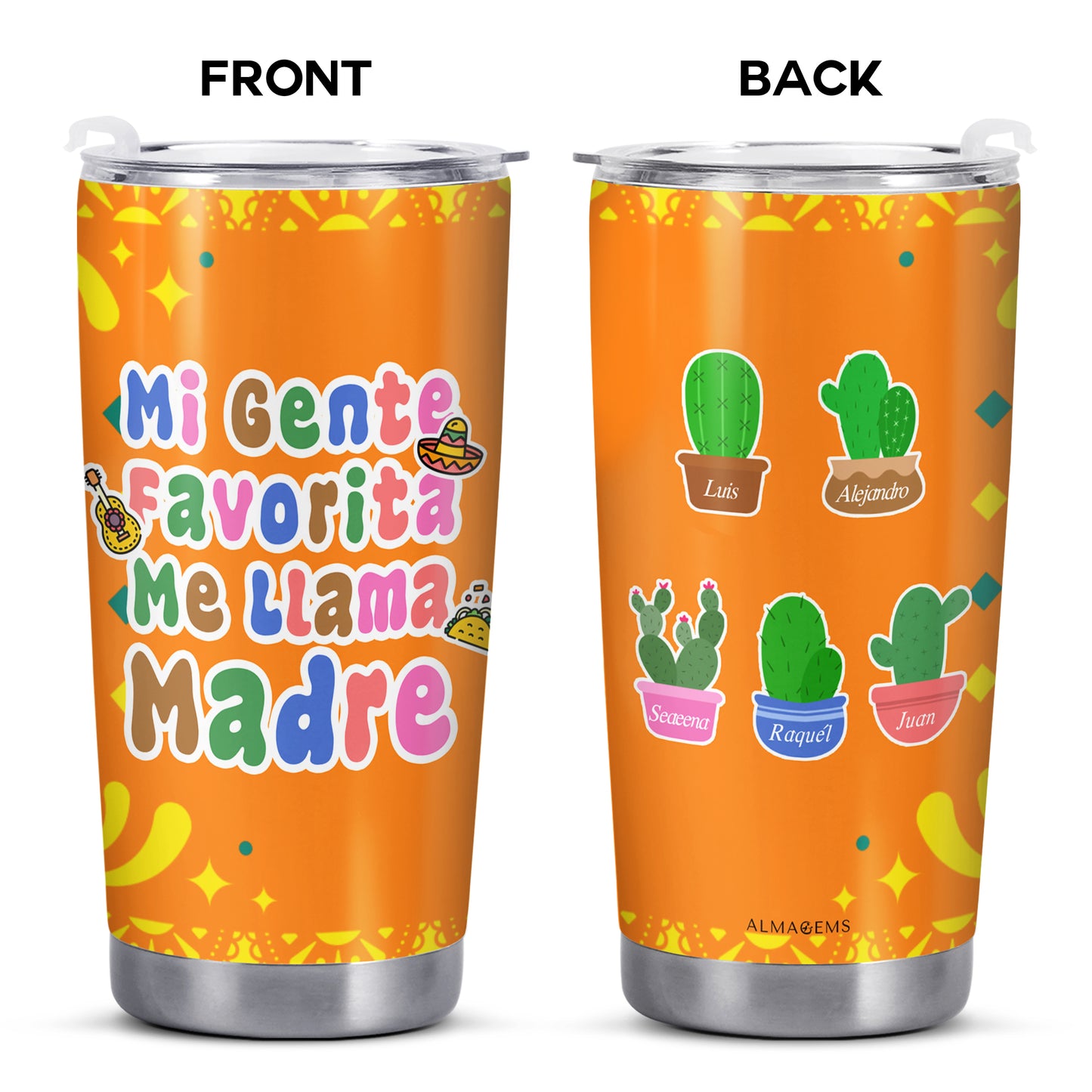 Mi Gente Favorita Me Llama Madre - Gobelet personnalisé en acier inoxydable 20oz 30oz - TB_FM08