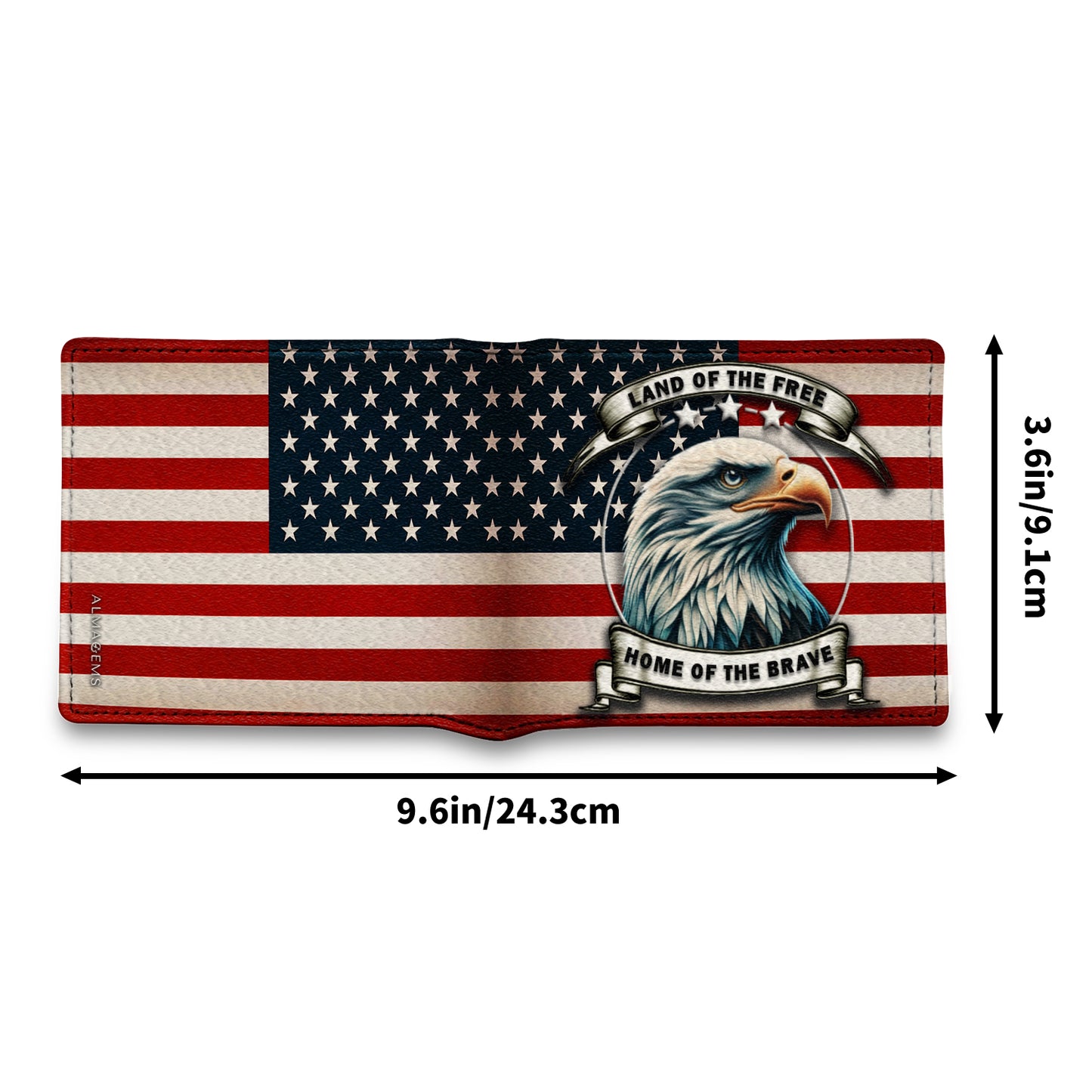 Land Of The Free. Home Of The Brave - Men's Leather Wallet - IND03