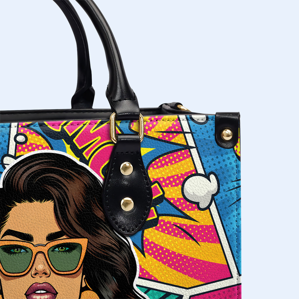 Me dejaron sin supervisión - Bolso de cuero personalizado - UNSUP05