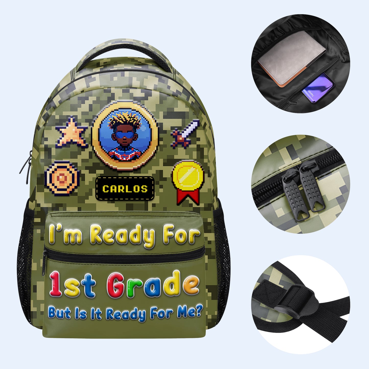 Je suis prêt pour… mais est-ce prêt pour moi ? - Sac à dos personnalisé - KID009_CB