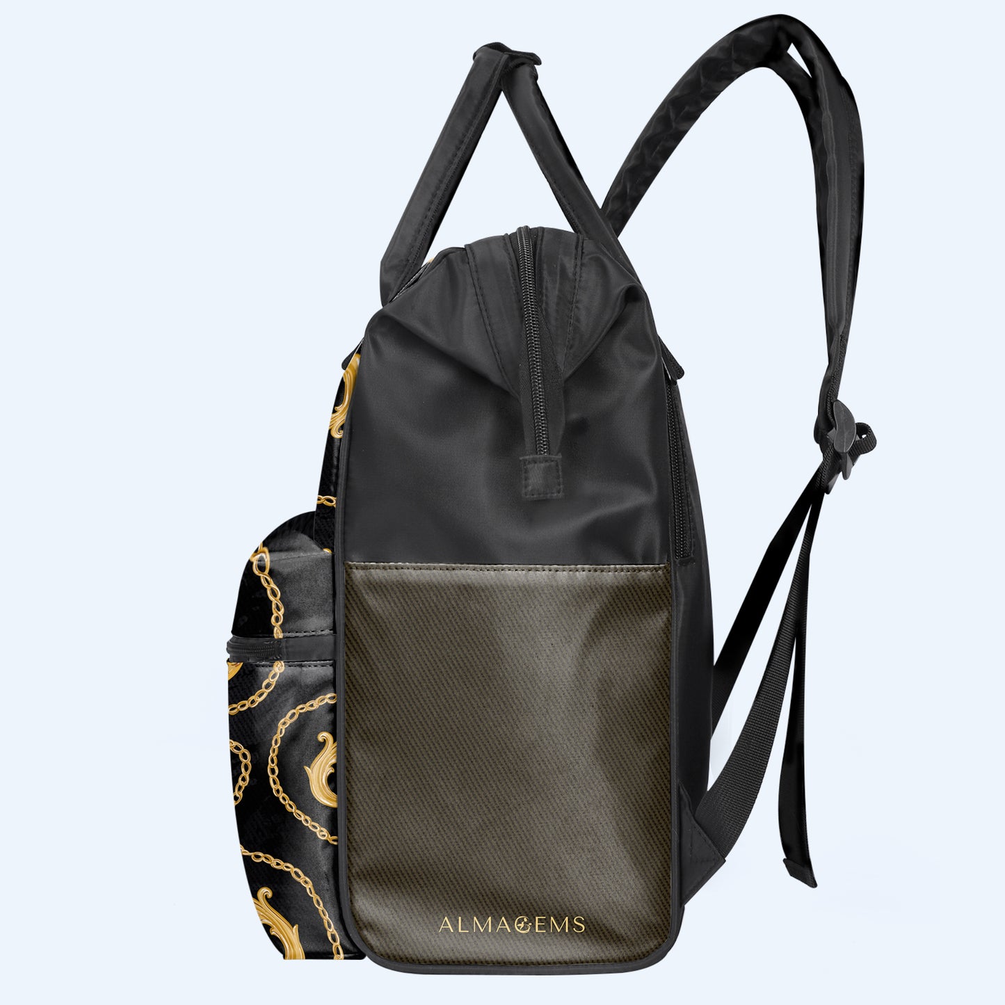 The Golden Eagle - Personalized Custom Duckbilled Travel Backpack - ME007_DKB