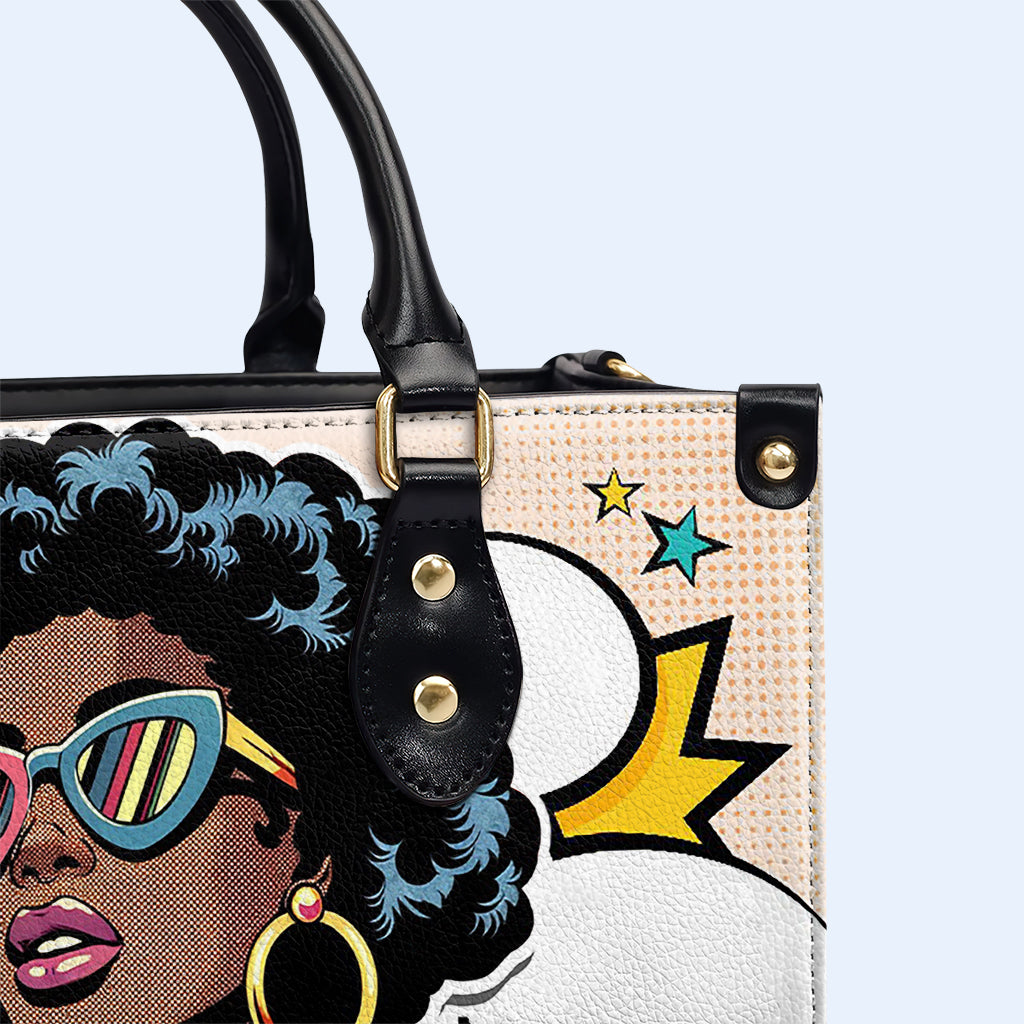 Es lo que es - Bolso de mano de piel personalizado - ITIS02