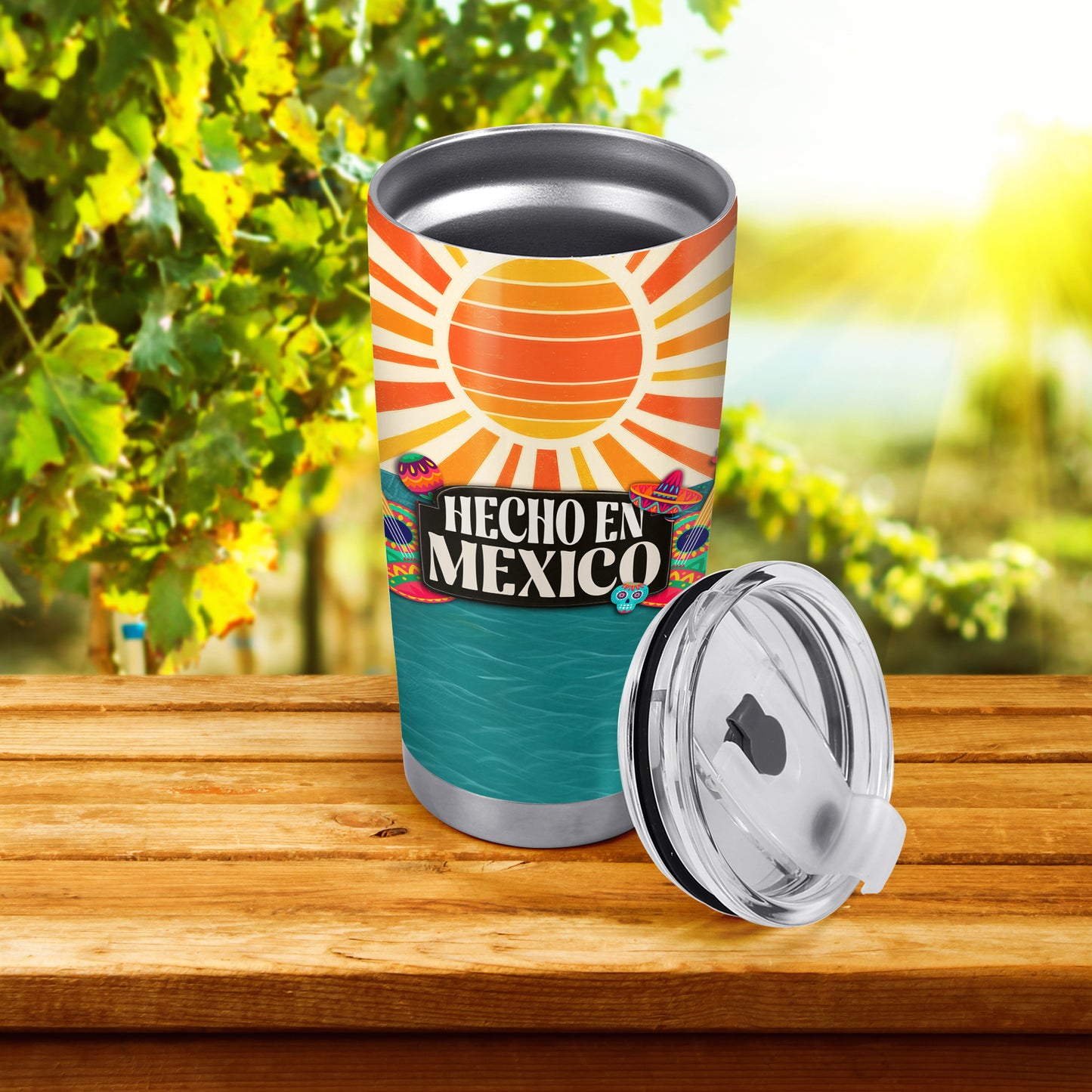 Hecho en México - Vaso de acero inoxidable personalizado de 20 oz y 30 oz - TB_MX13