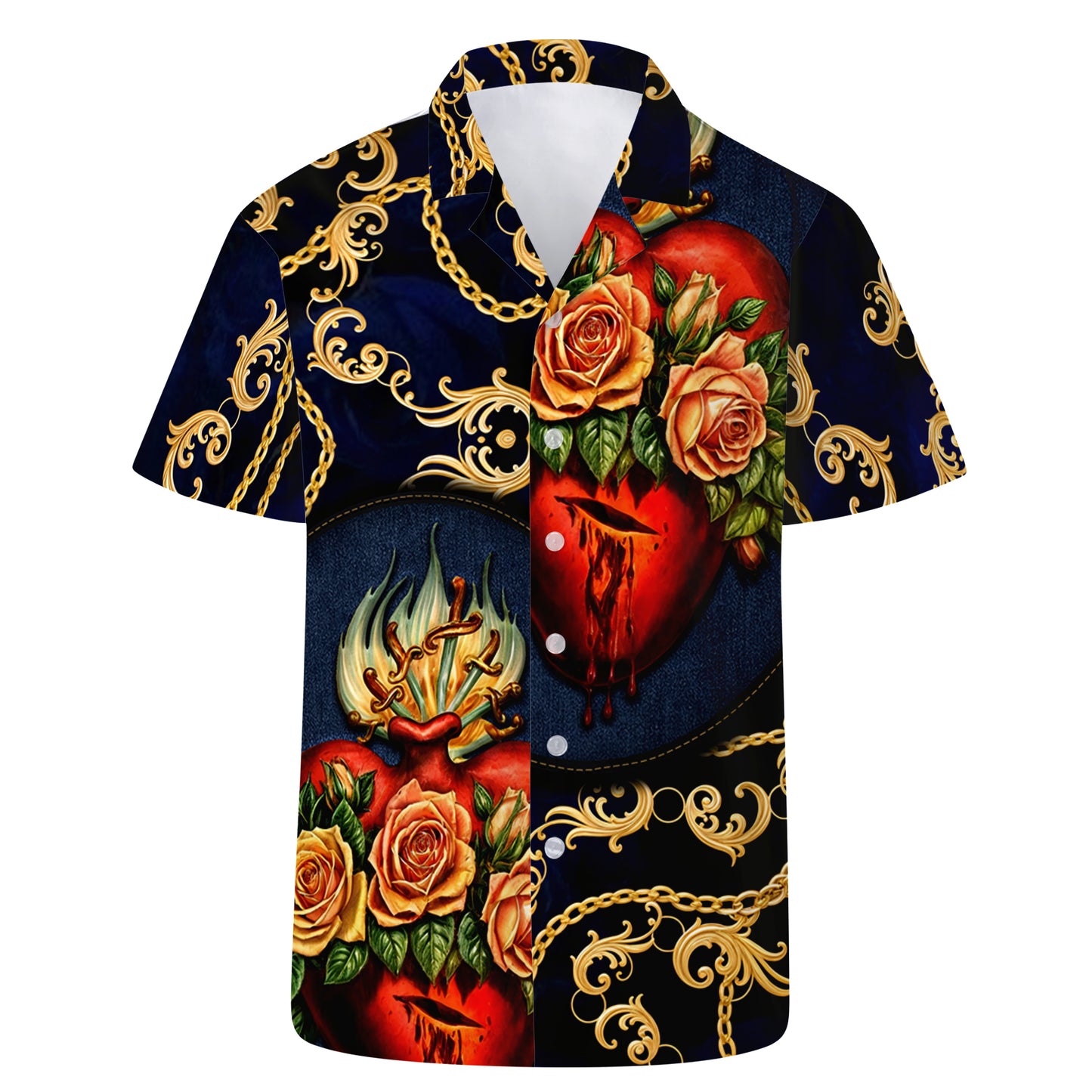 The Sacred Heart - Personalized Custom Unisex Hawaiian Shirt - HW_MX50