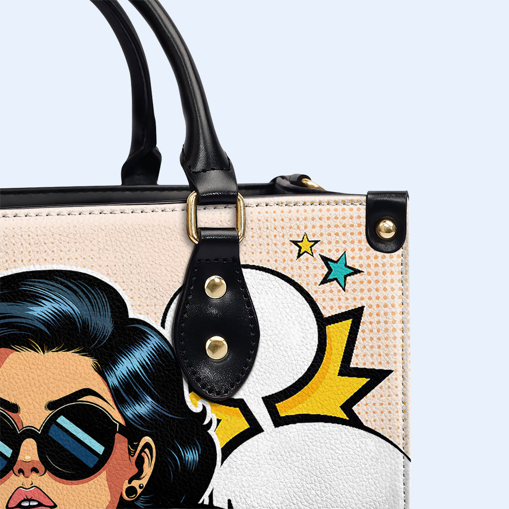 Es lo que es - Bolso de mano de piel personalizado - ITIS05