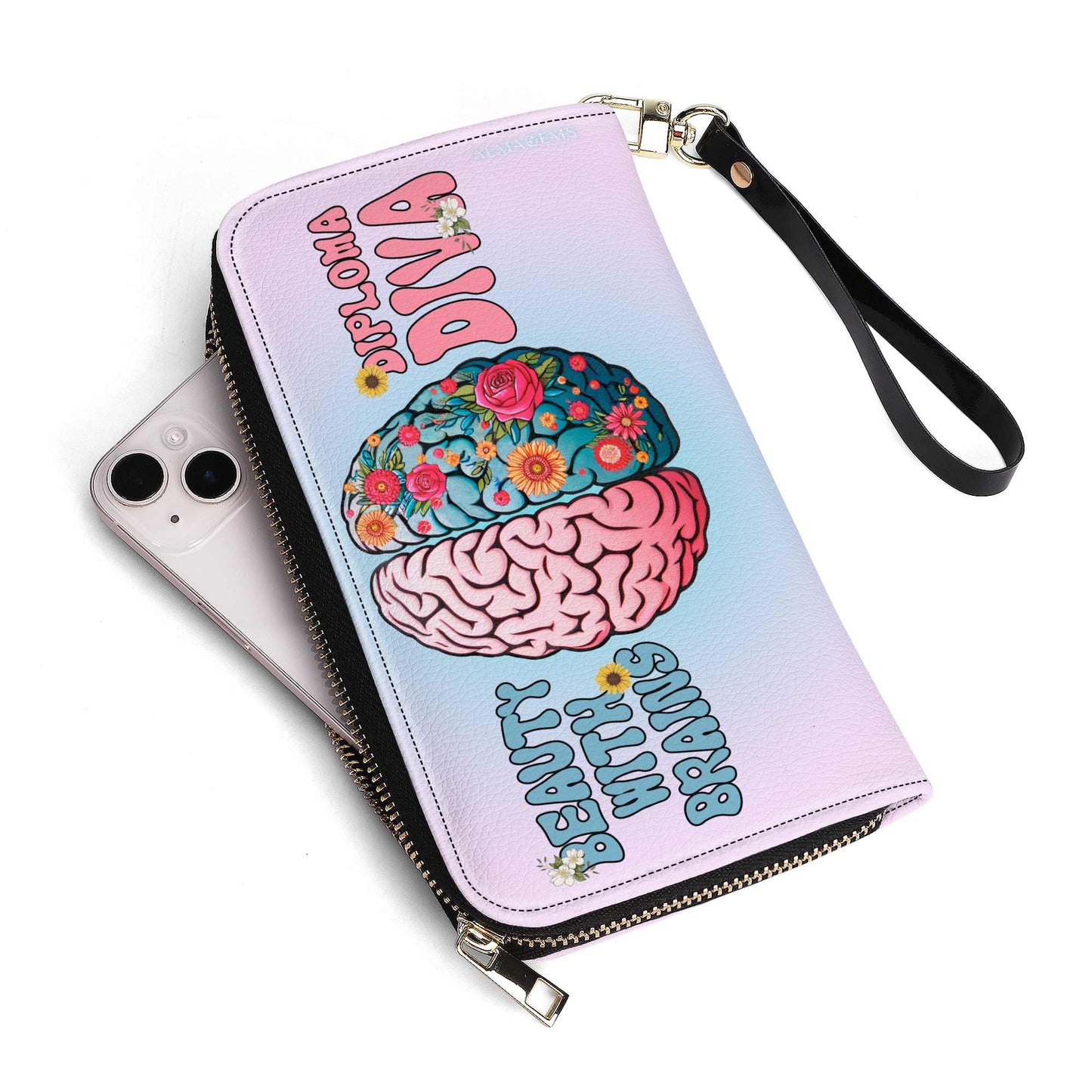 Belleza con cerebros. Diploma DIVA - Cartera de piel para mujer - WW08