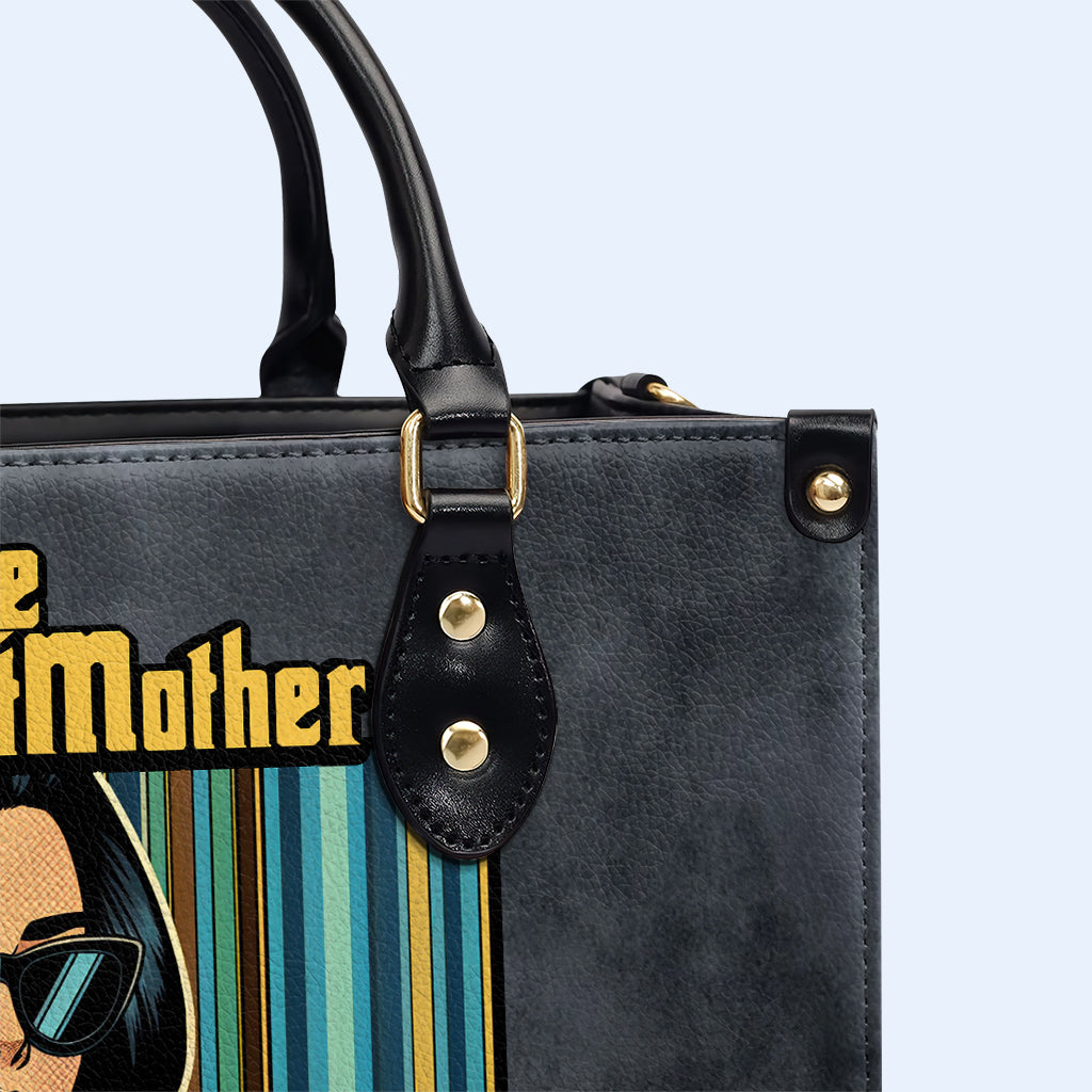 Personalice con arte y texto personalizados: su bolso de cuero exclusivo - QCUSTOM09