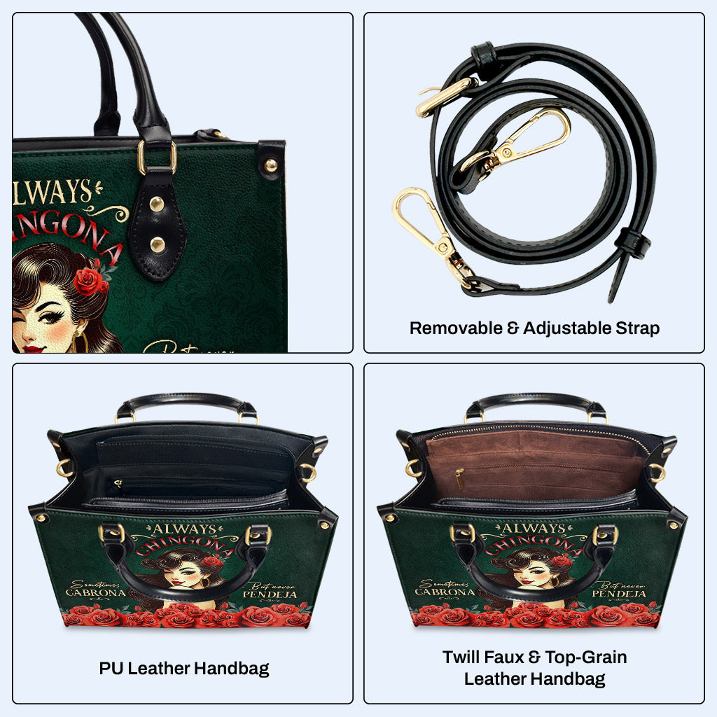 Always CHINGONA - Sac à main en cuir personnalisé - ME067_HB