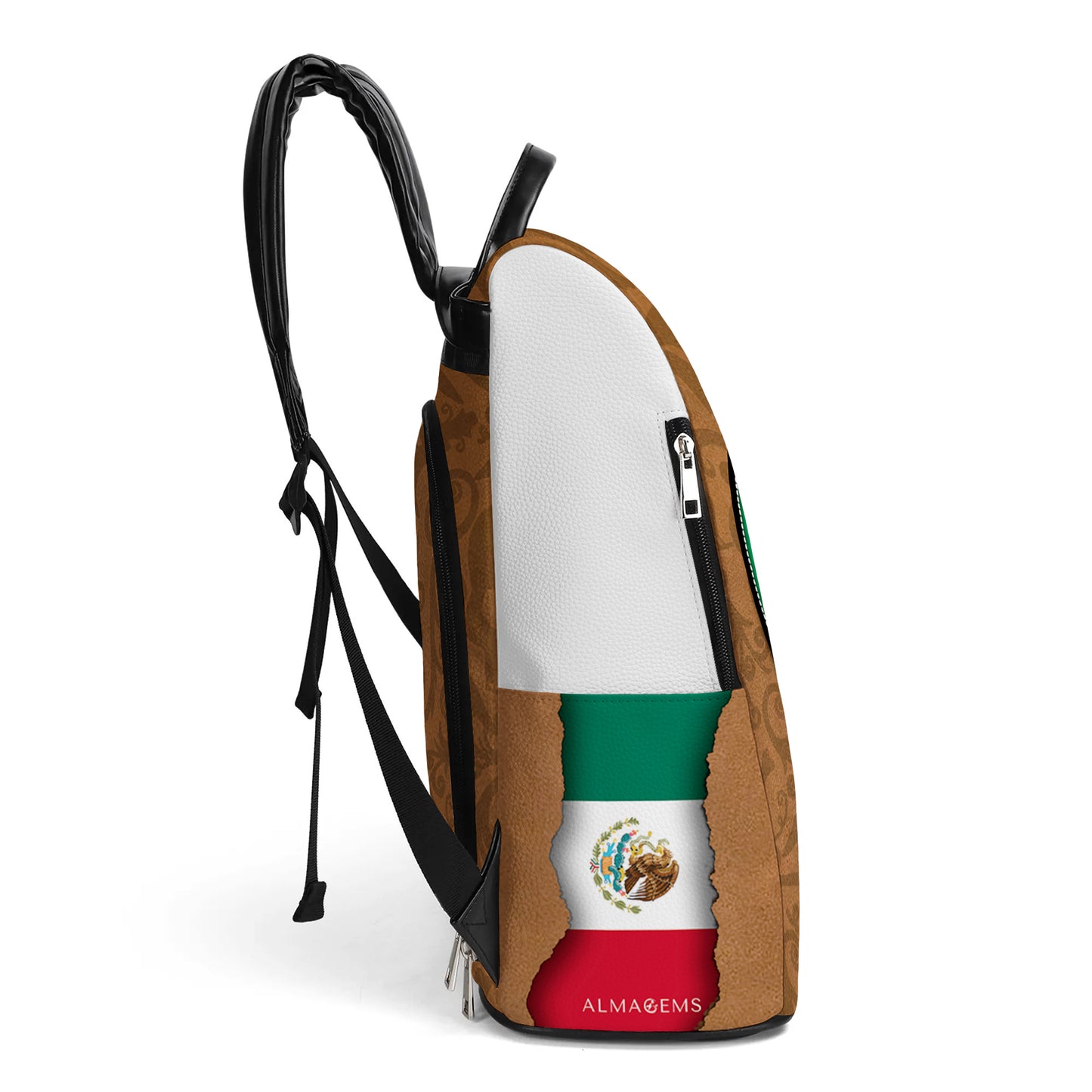 Estados Unidos Mexicanos - Personalized Custom Leather BackPack - BP_MX12