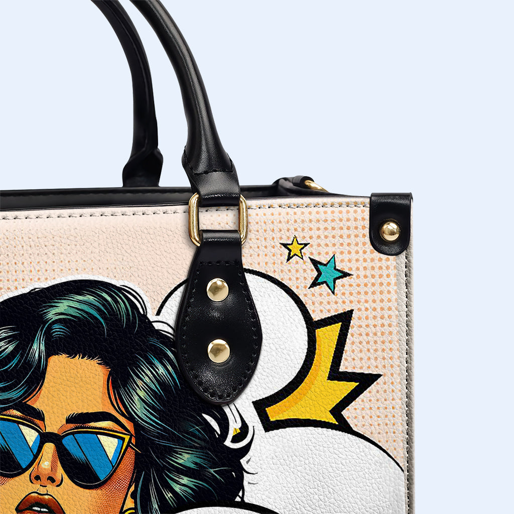 C'est ce que c'est - Sac à main en cuir personnalisé - ITIS04