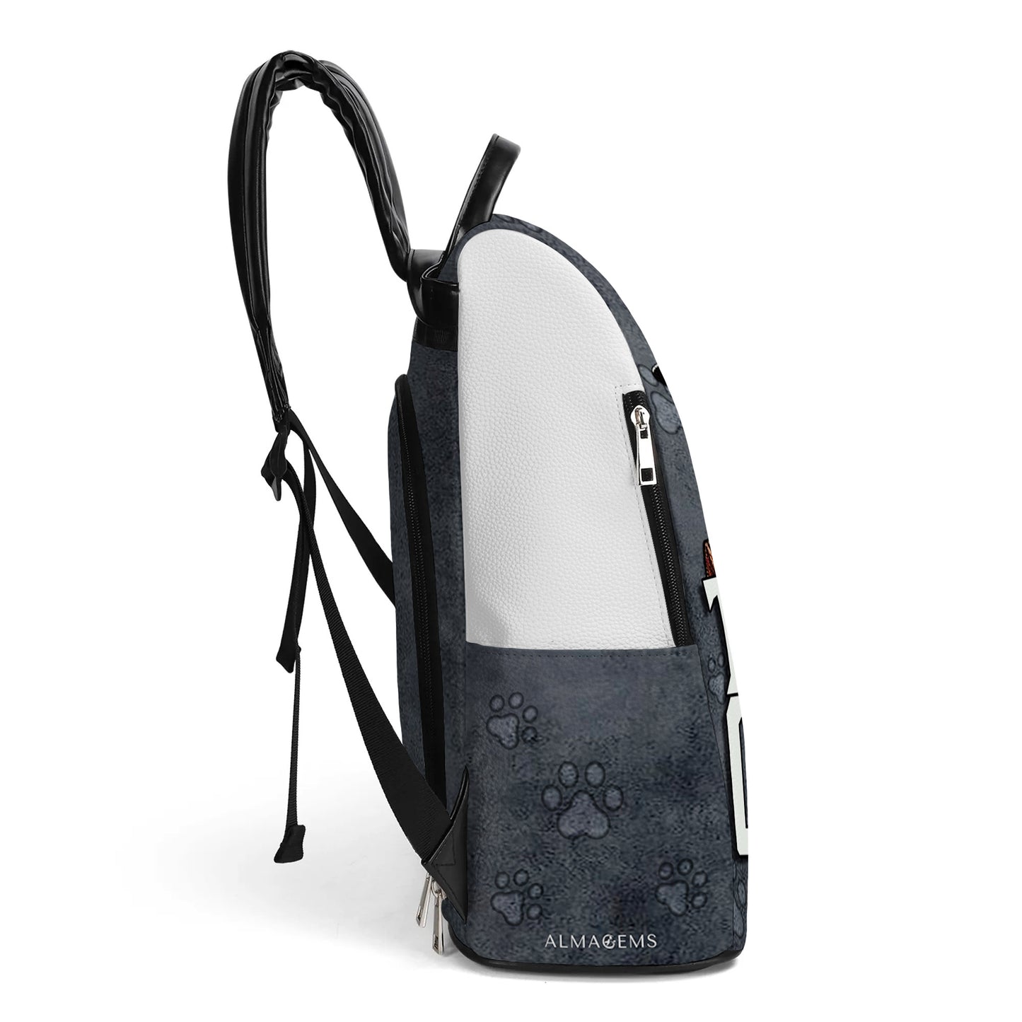 The Cat Father - Personalized Custom Leather BackPack - BP_CAT09