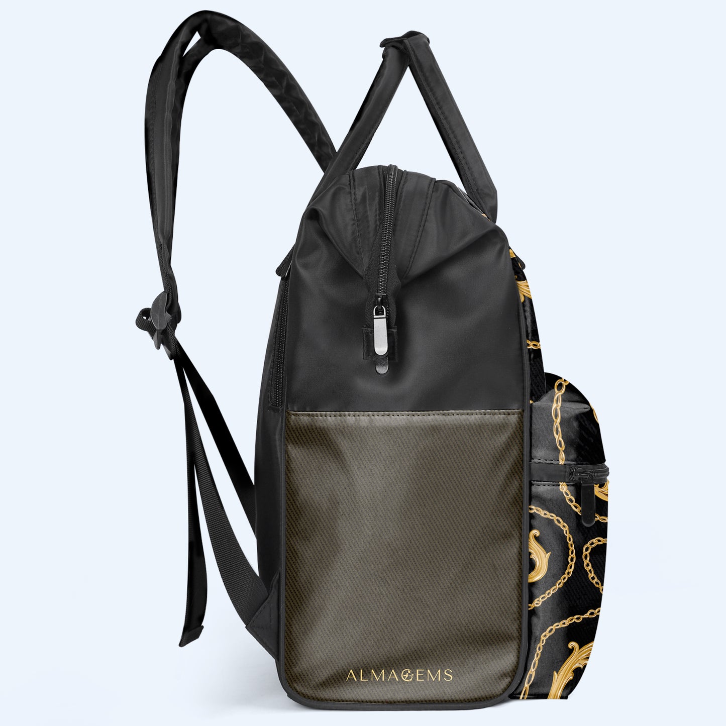 The Golden Eagle - Personalized Custom Duckbilled Travel Backpack - ME007_DKB