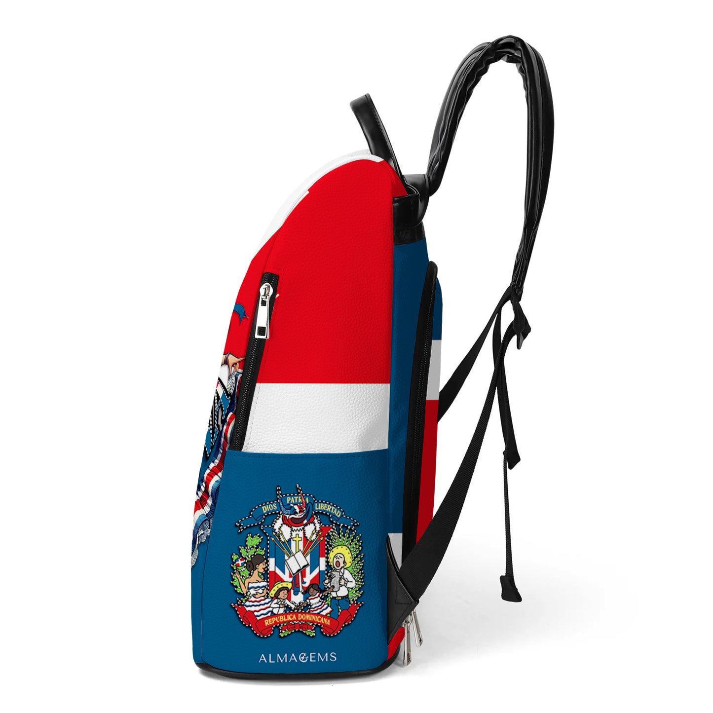 Dominicana - Mochila de Cuero Personalizada - LA002_BP