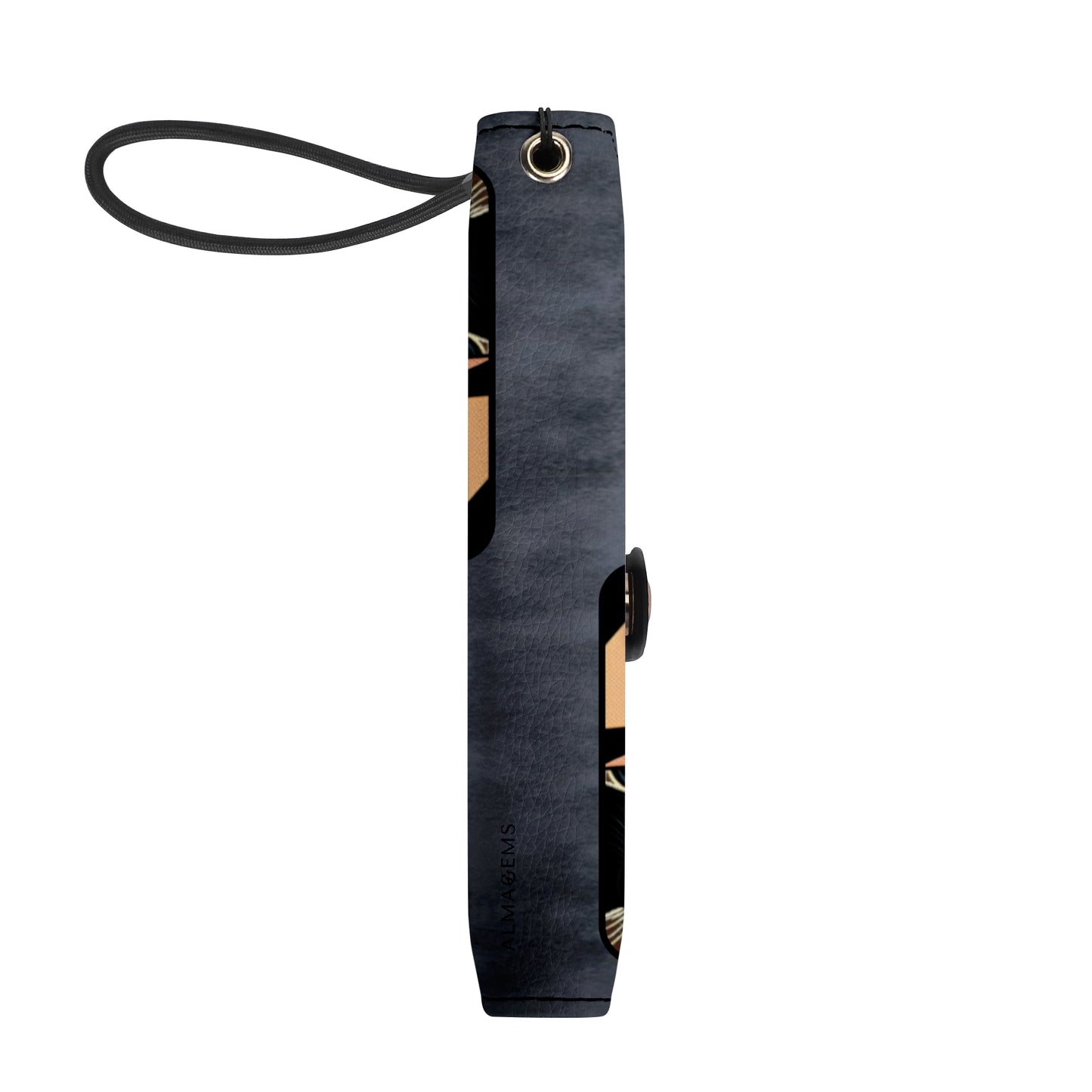 Portefeuille en cuir personnalisé pour téléphone avec motif animalier et texte - QCUSTOM09PW