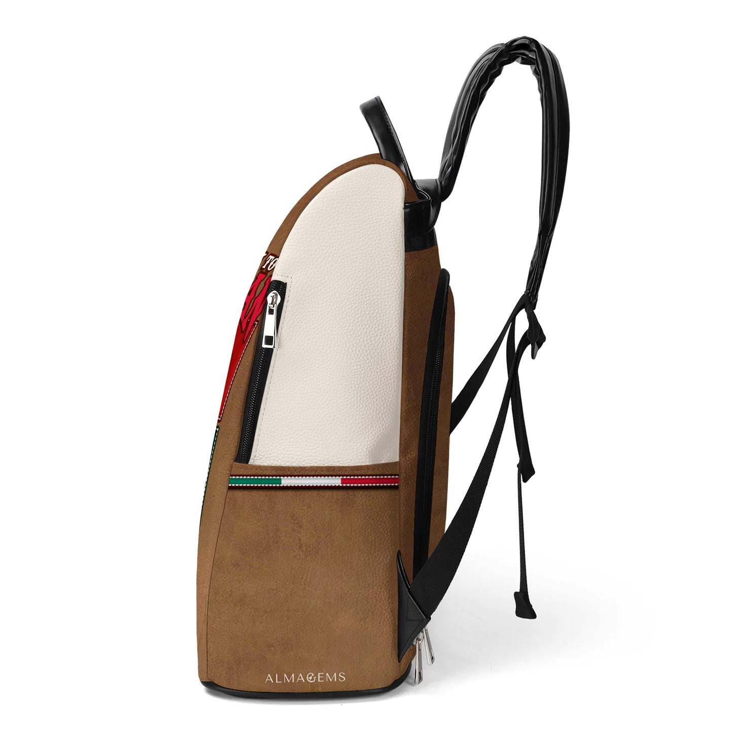 I Didn't Ask To Be Mexican - Personalized Custom Leather BackPack - BP_MX01