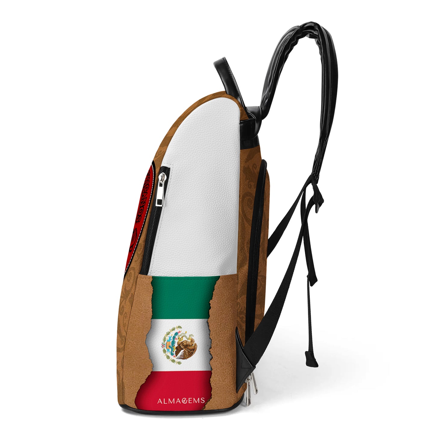 Estados Unidos Mexicanos - Personalized Custom Leather BackPack - BP_MX12