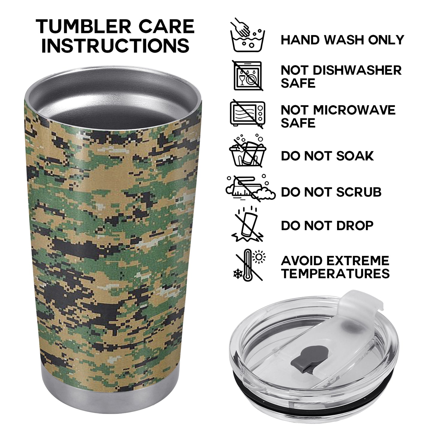 Essential - Gobelet en acier inoxydable 20 oz 30 oz - A003_TB