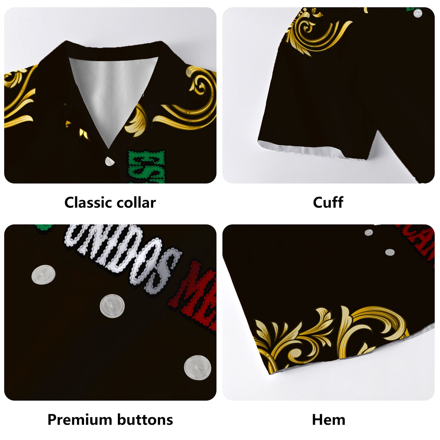 Estados Unidos Mexicanos - Chemise hawaïenne unisexe personnalisée personnalisée - HW_MX12
