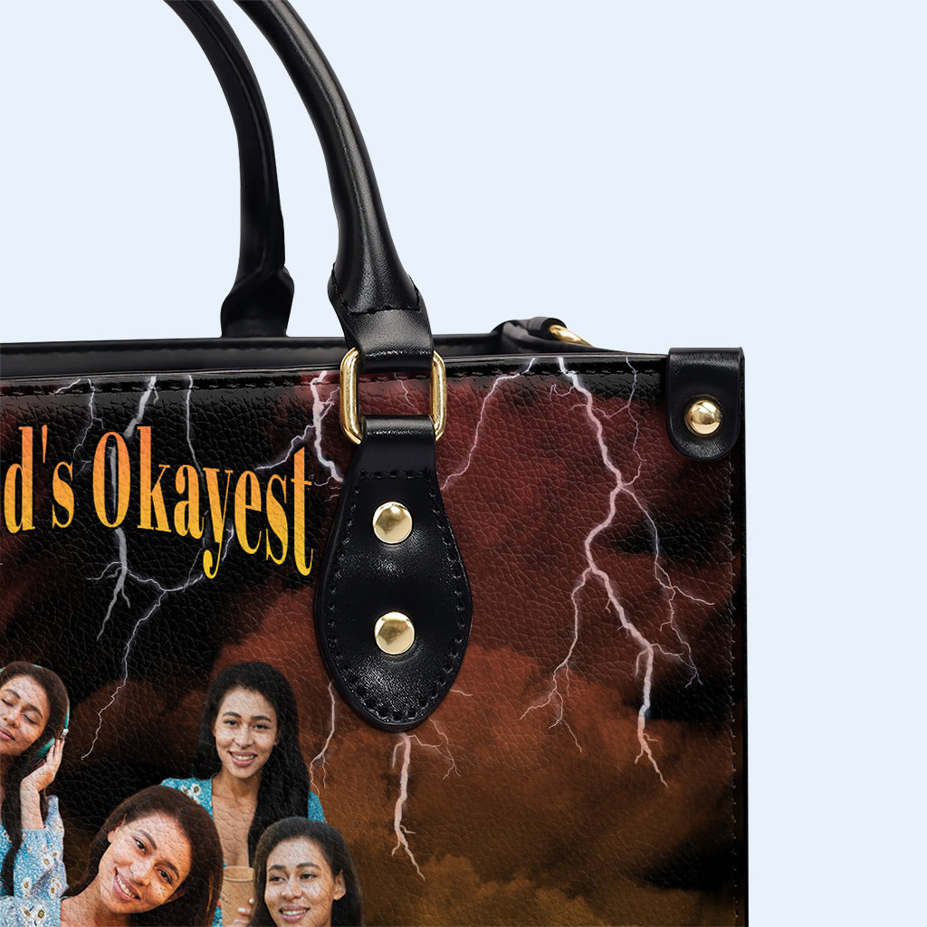 Le plus beau du monde... - Sac à main en cuir personnalisé - FM017_HB