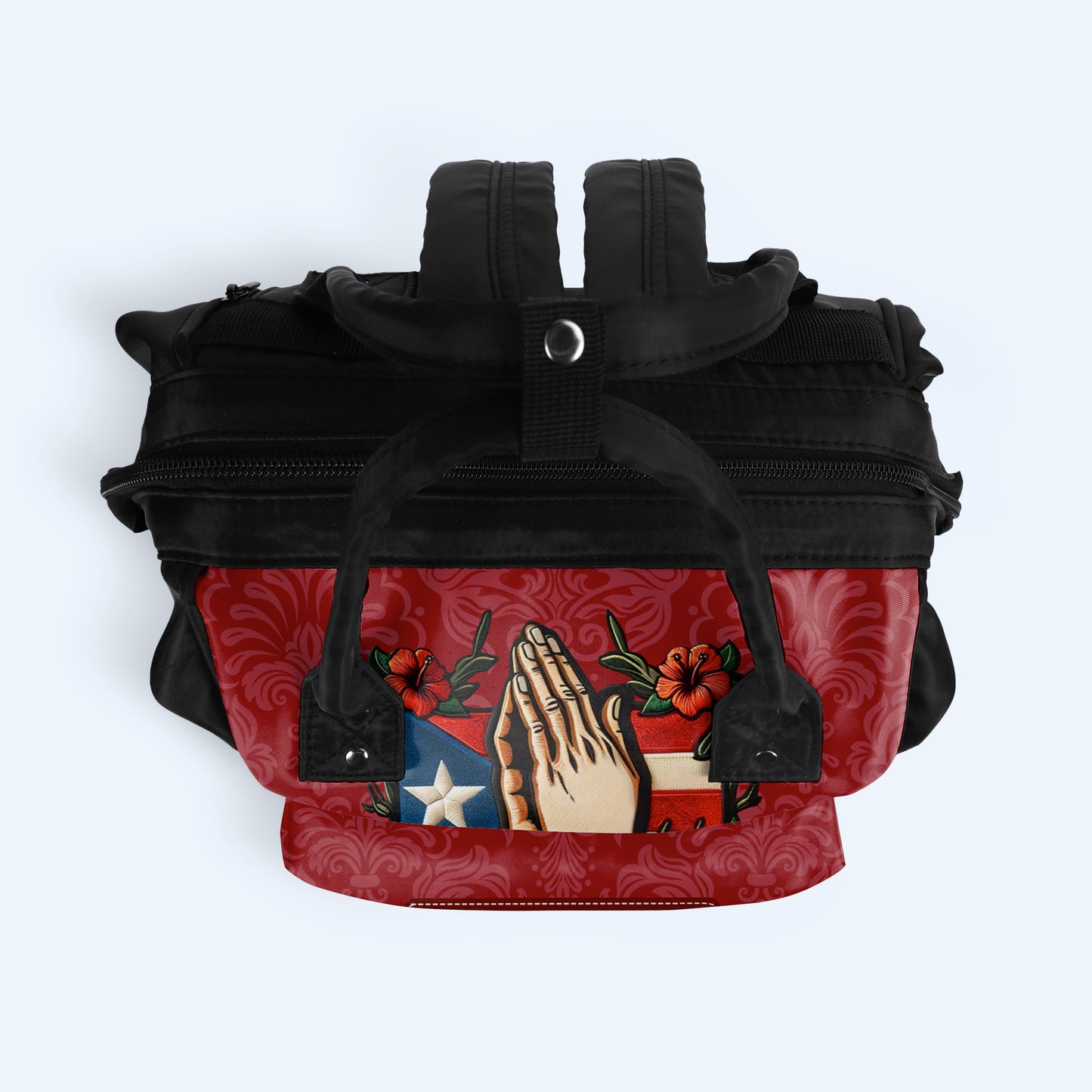 Boricua. Hasta La Muerte - Mochila de viaje personalizada con pico de pato - HS019_DKB
