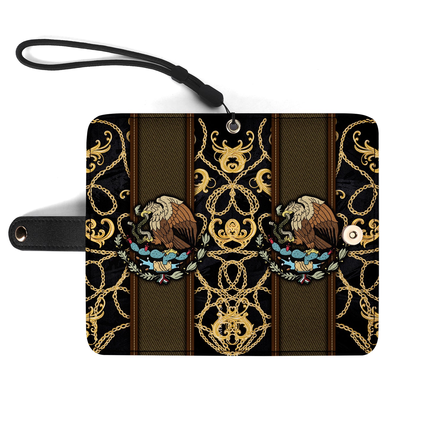 L'Aigle royal - Portefeuille en cuir personnalisé pour téléphone - ME007_PW