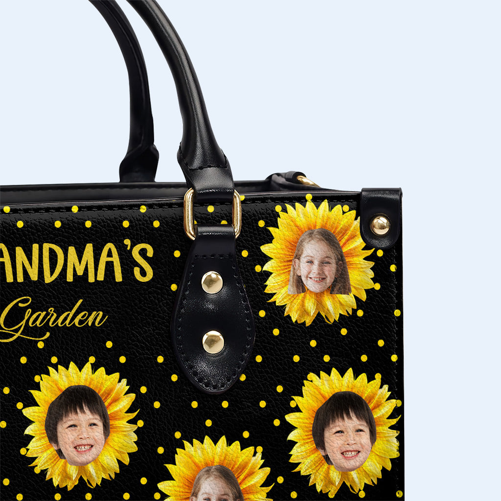 Petits Tournesols - Sac à main en cuir personnalisé - FM038_HB