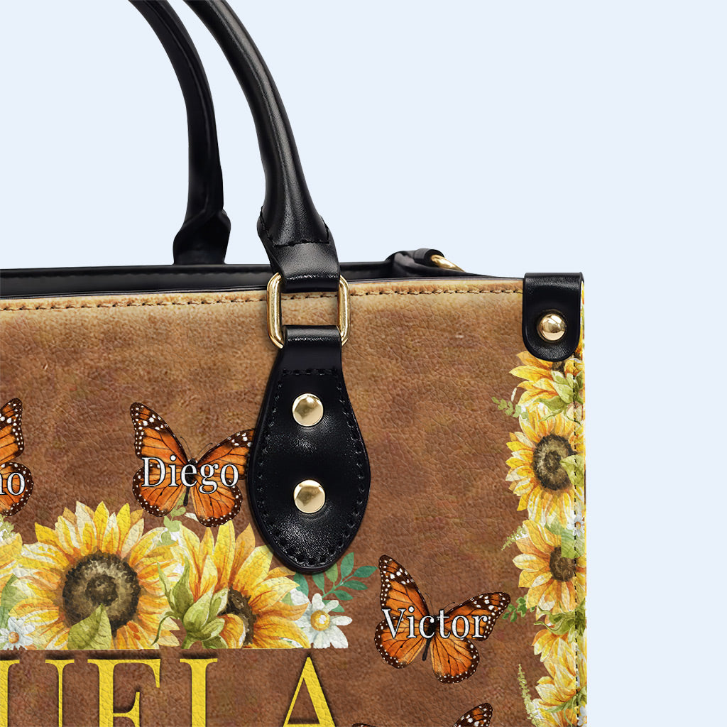 Little Butterflies - Personalized Custom Leather Handbag - FM031_HB