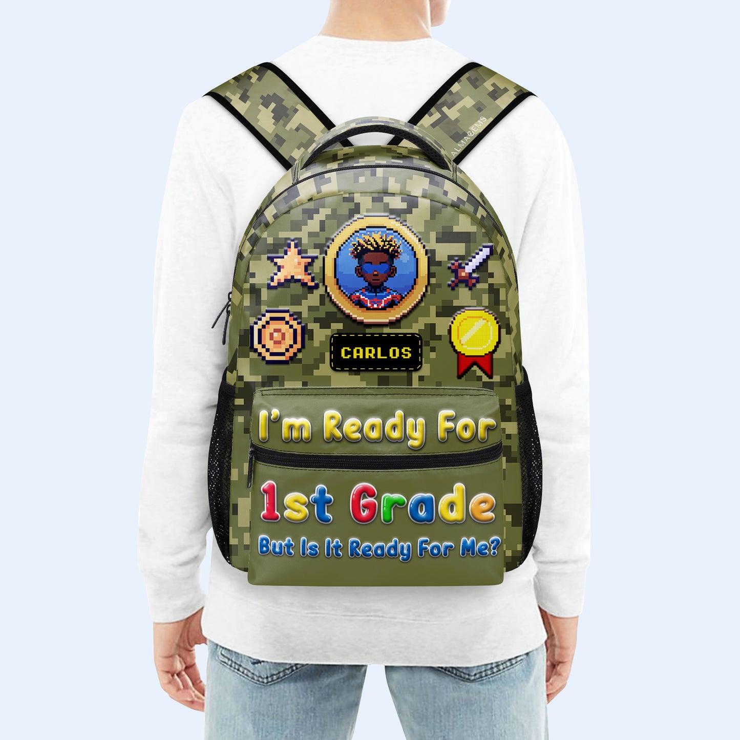 Je suis prêt pour… mais est-ce prêt pour moi ? - Sac à dos personnalisé - KID009_CB