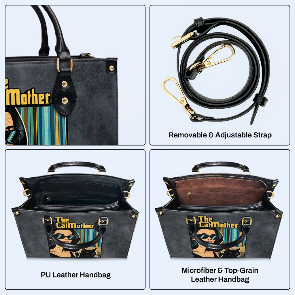 Personalice con arte y texto personalizados: su bolso de cuero exclusivo - QCUSTOM09
